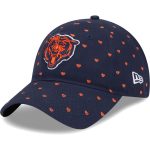 girls preschool new era navy chicago bears hearts 9twenty adjustable hat Collection | Bears Jerseys NFL Fan Gear