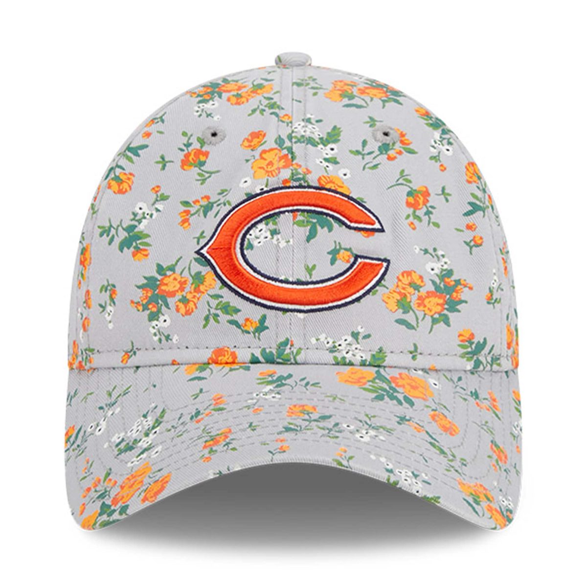 girls youth new era gray chicago bears bouquet 9twenty adjustable hat Collection | Bears Jerseys NFL Fan Gear