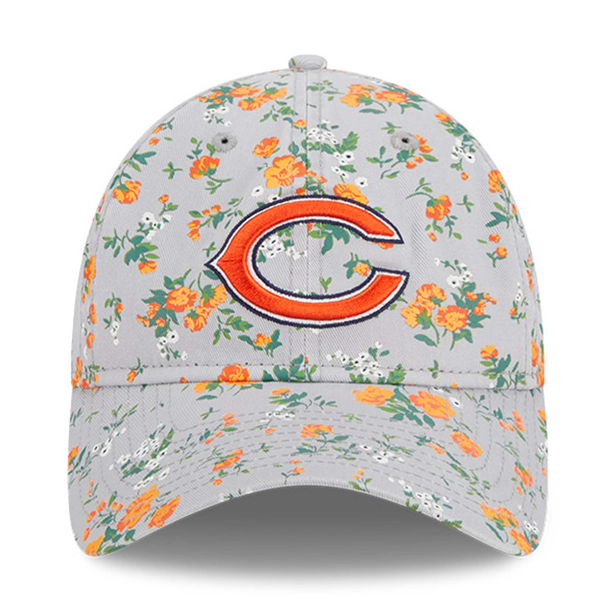 girls youth new era gray chicago bears bouquet 9twenty adjustable hat Collection | Bears Jerseys NFL Fan Gear