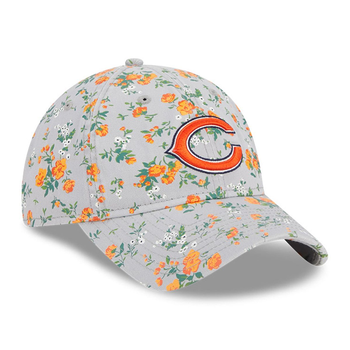 girls youth new era gray chicago bears bouquet 9twenty adjustable hat Collection | Bears Jerseys NFL Fan Gear