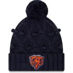 girls youth new era navy chicago bears toasty cuffed knit hat with pom Collection | Bears Jerseys NFL Fan Gear