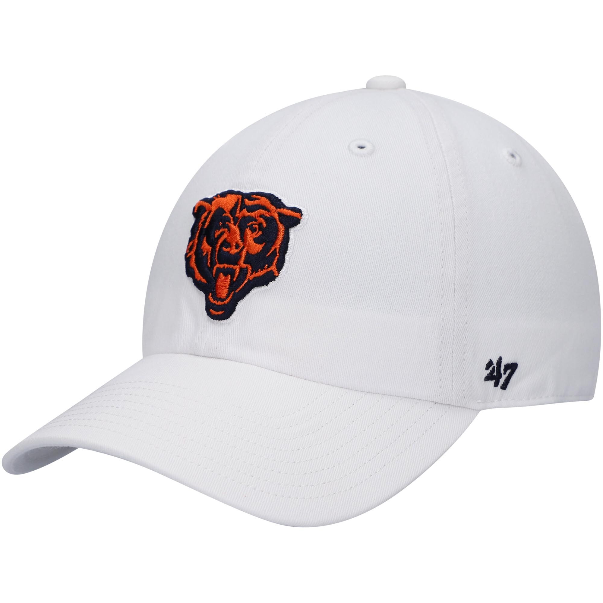 mens 47 white chicago bears team clean up adjustable hat Collection | Bears Jerseys NFL Fan Gear