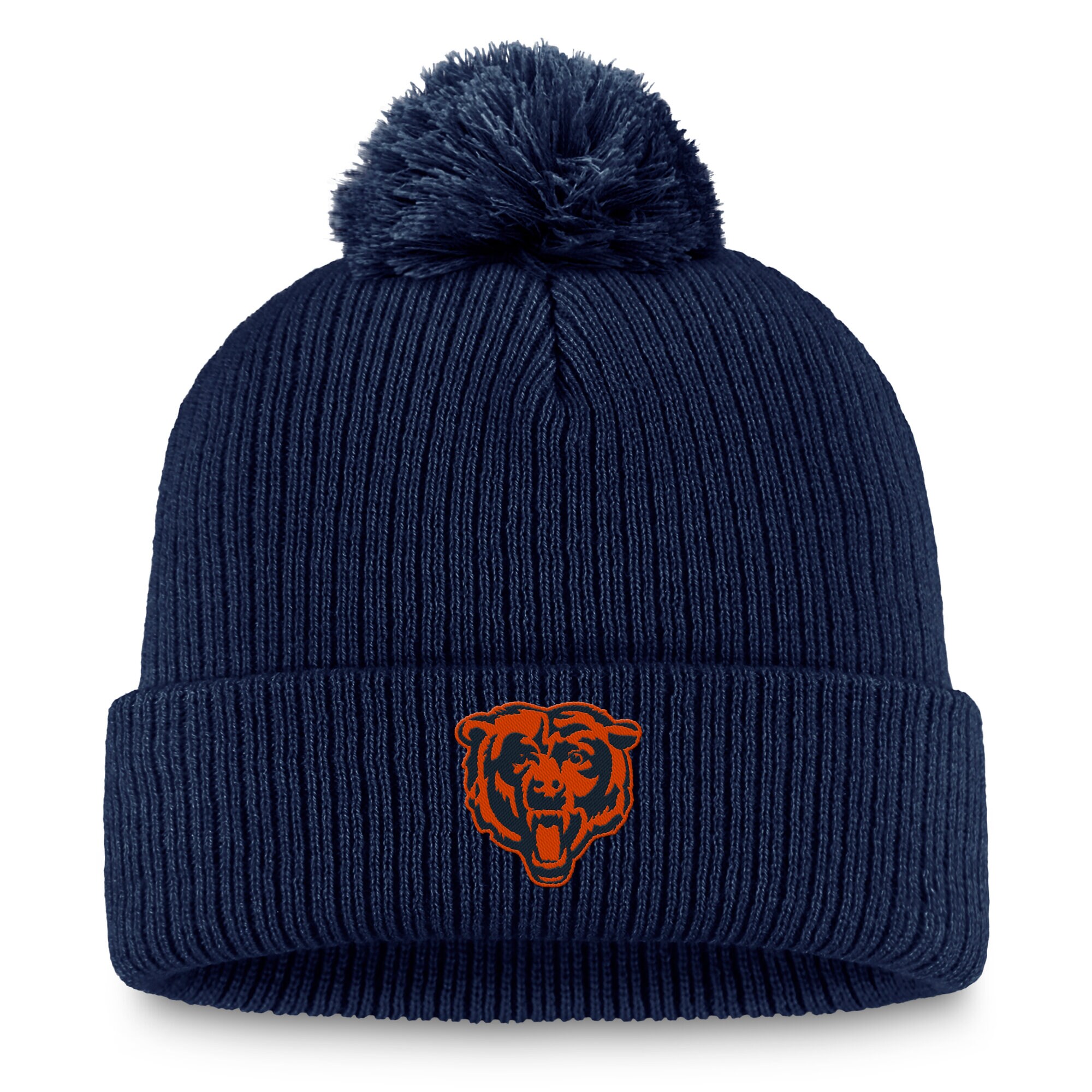 mens fanatics navy chicago bears cuffed knit hat with pom Collection | Bears Jerseys NFL Fan Gear