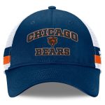 mens fanatics navywhite chicago bears fundamentals side stripe trucker adjustable hat Collection | Bears Jerseys NFL Fan Gear