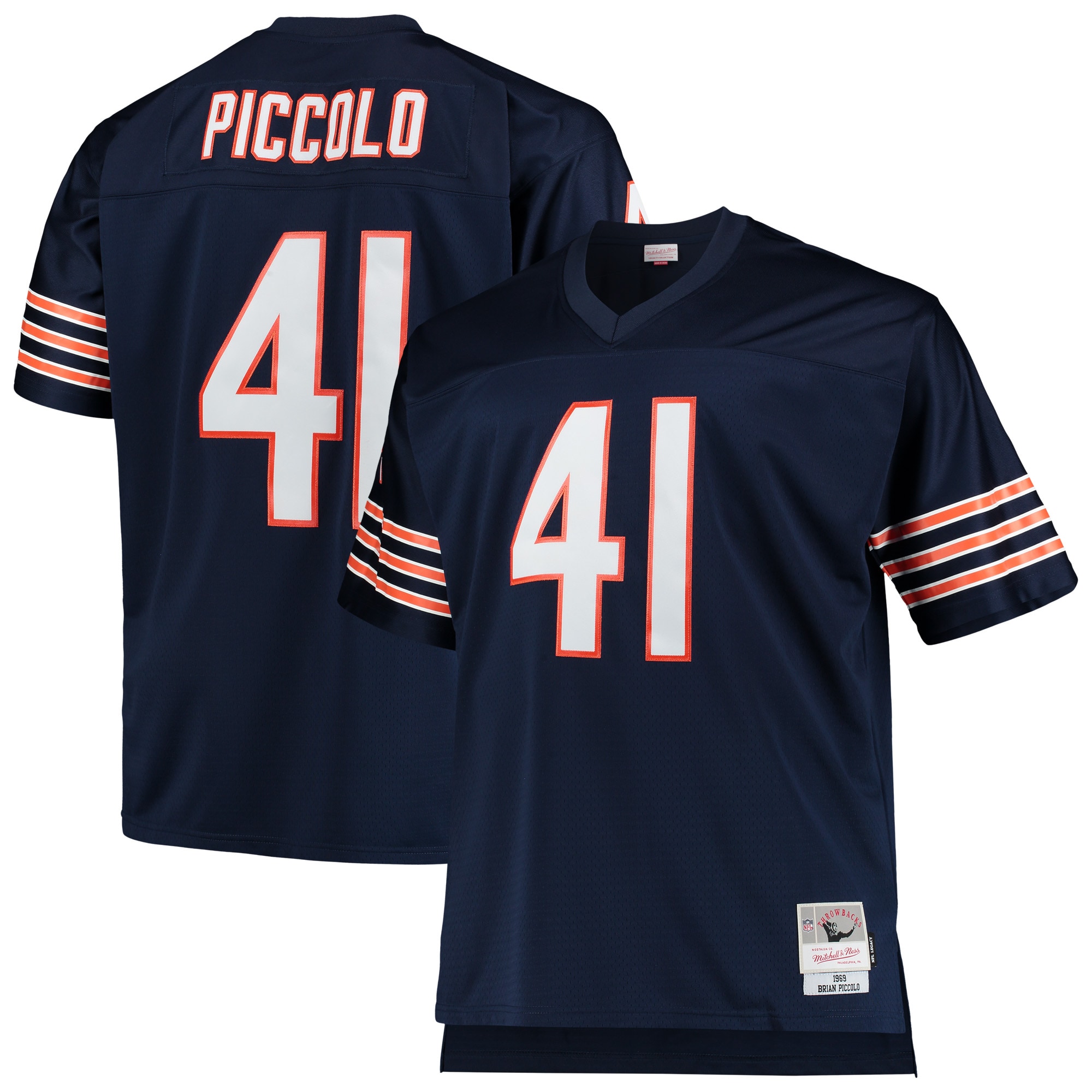 mens mitchell amp ness brian piccolo navy chicago bears big amp tall 1969 retired player replica jersey Collection | Bears Jerseys NFL Fan Gear