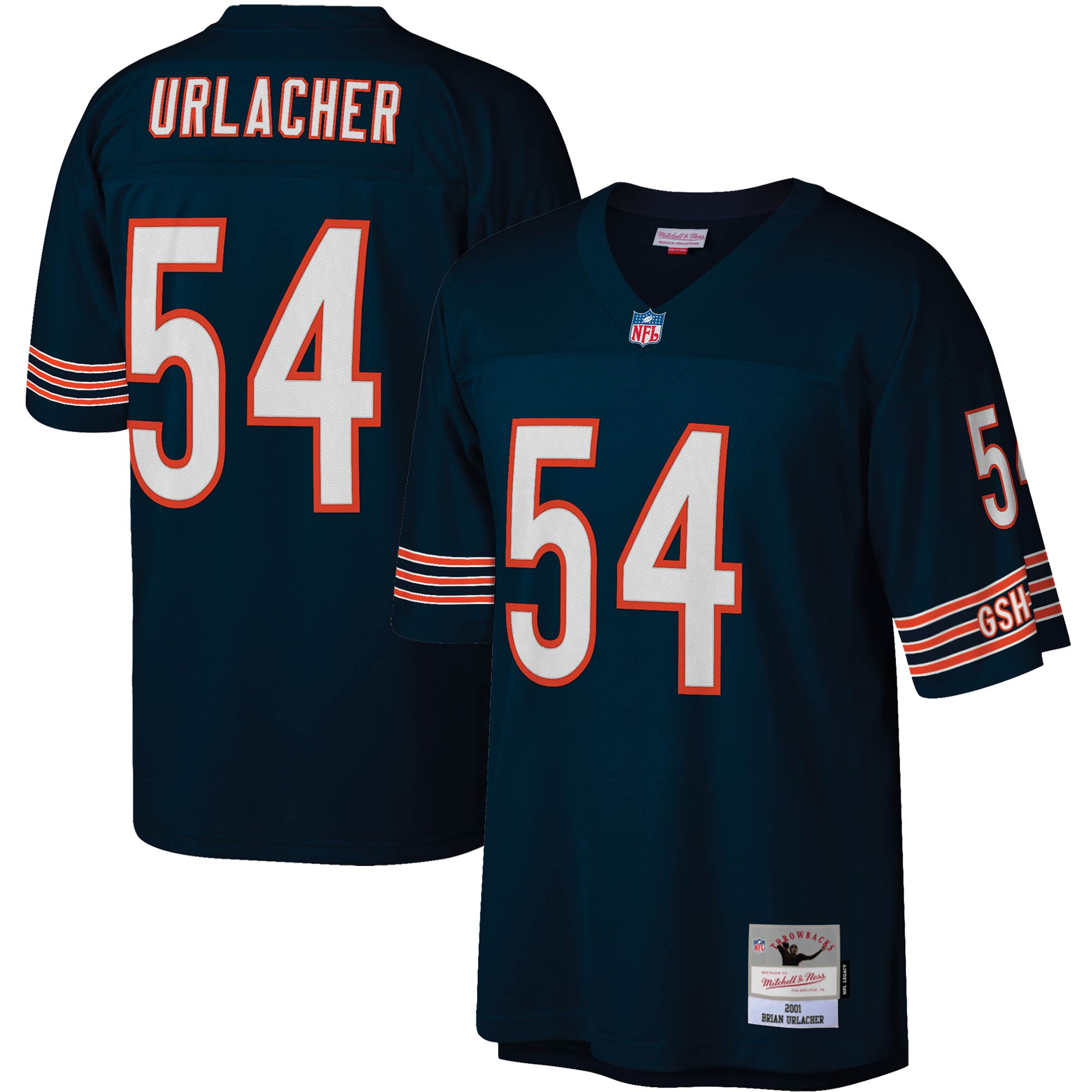 mens mitchell amp ness brian urlacher navy chicago bears legacy replica jersey Collection | Bears Jerseys NFL Fan Gear