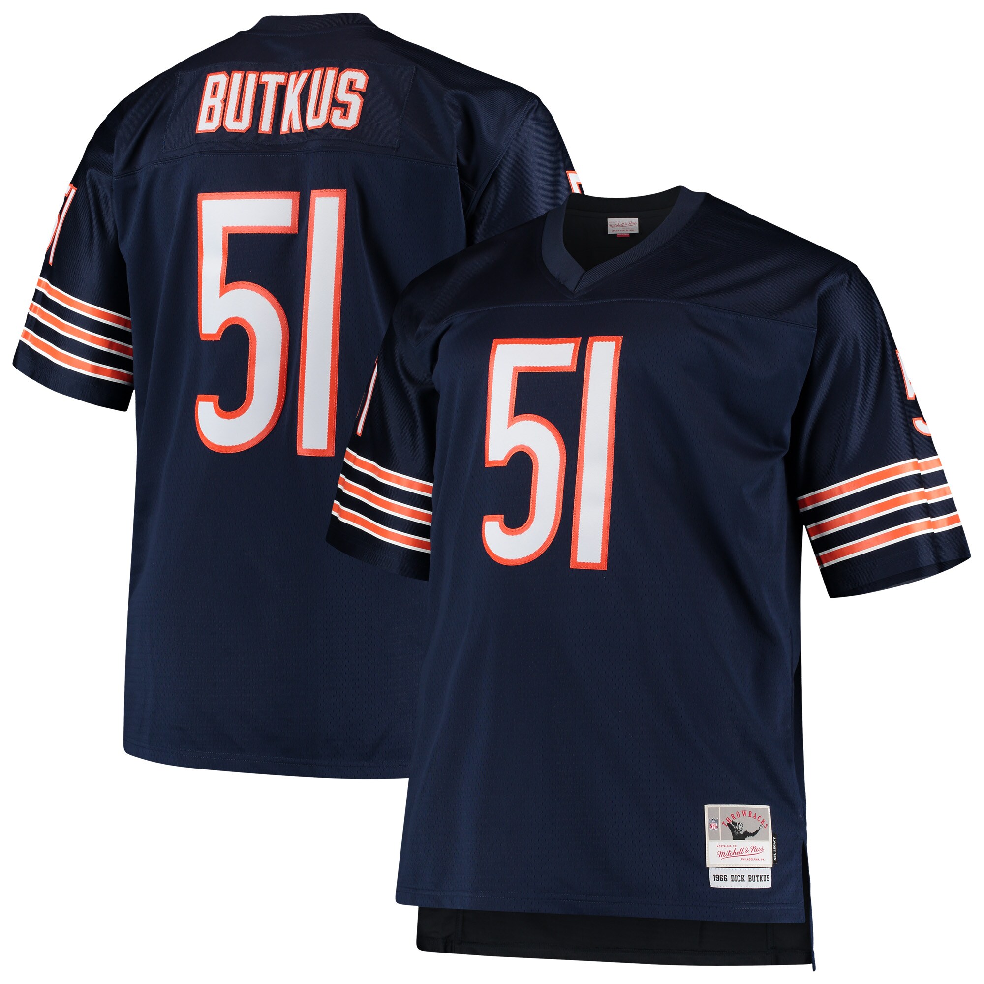 mens mitchell amp ness dick butkus navy chicago bears big amp tall 1966 retired player replica jersey Collection | Bears Jerseys NFL Fan Gear