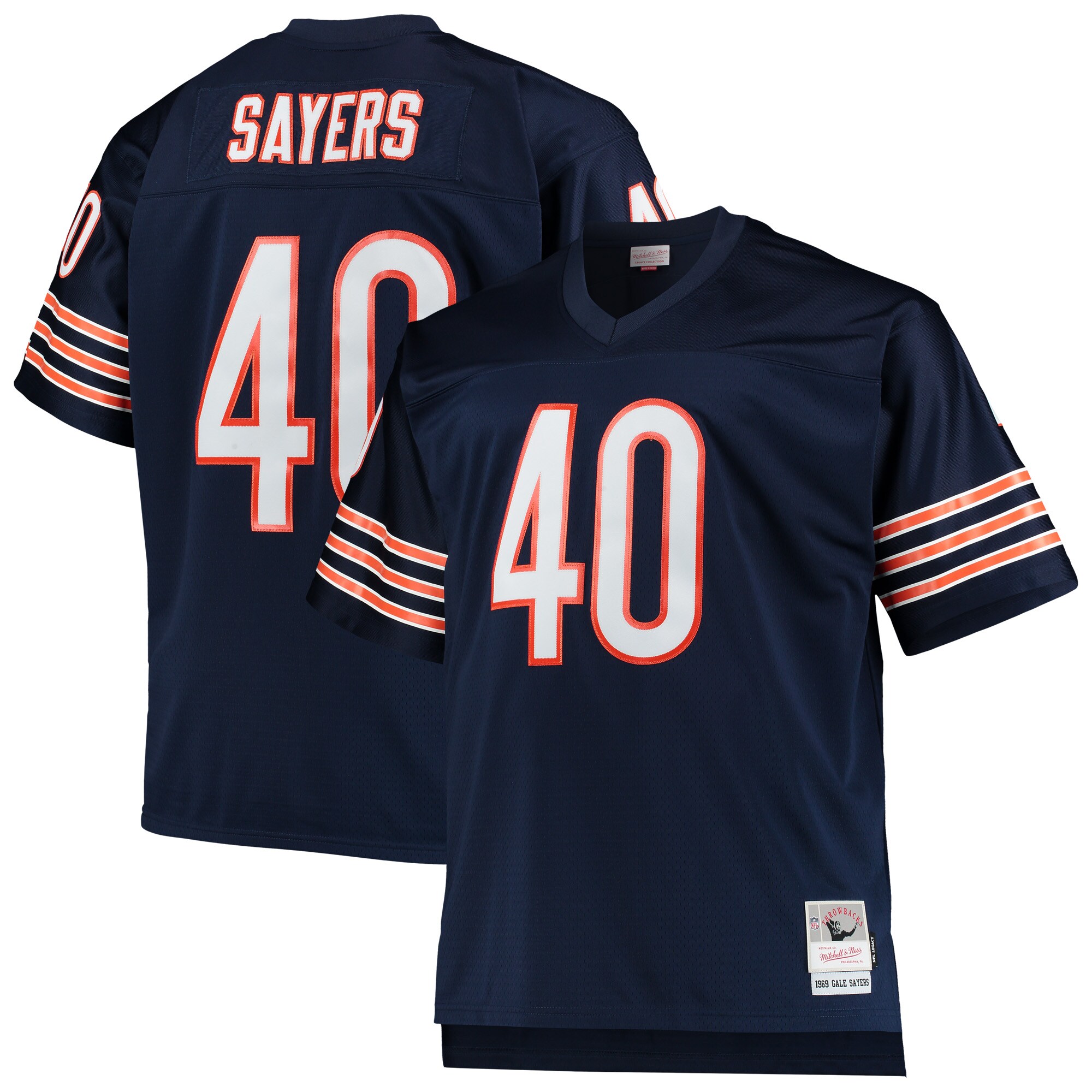 mens mitchell amp ness gale sayers navy chicago bears big amp tall 1969 retired player replica jersey Collection | Bears Jerseys NFL Fan Gear