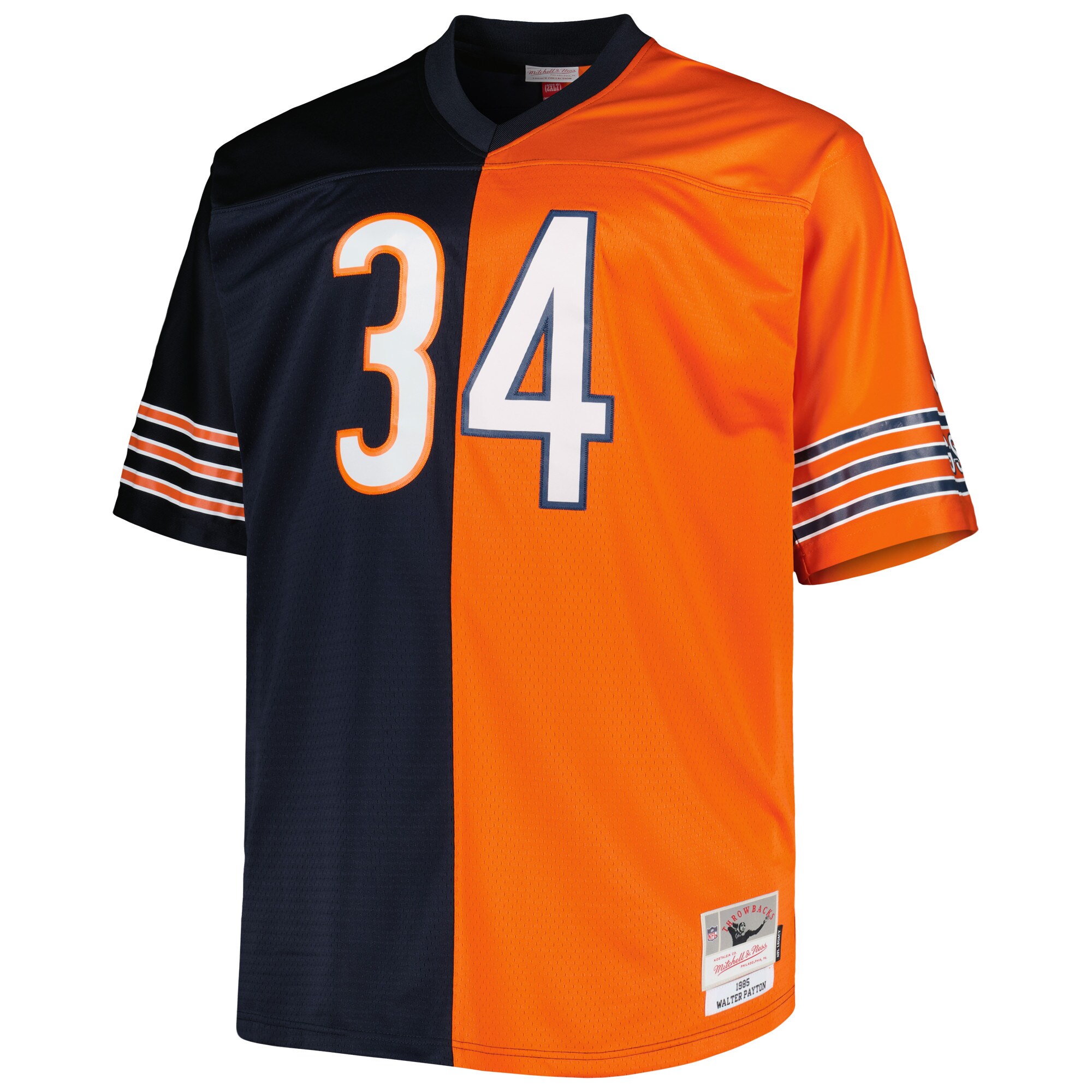 mens mitchell amp ness walter payton navyorange chicago bears big amp tall split legacy retired player replica jersey Collection | Bears Jerseys NFL Fan Gear