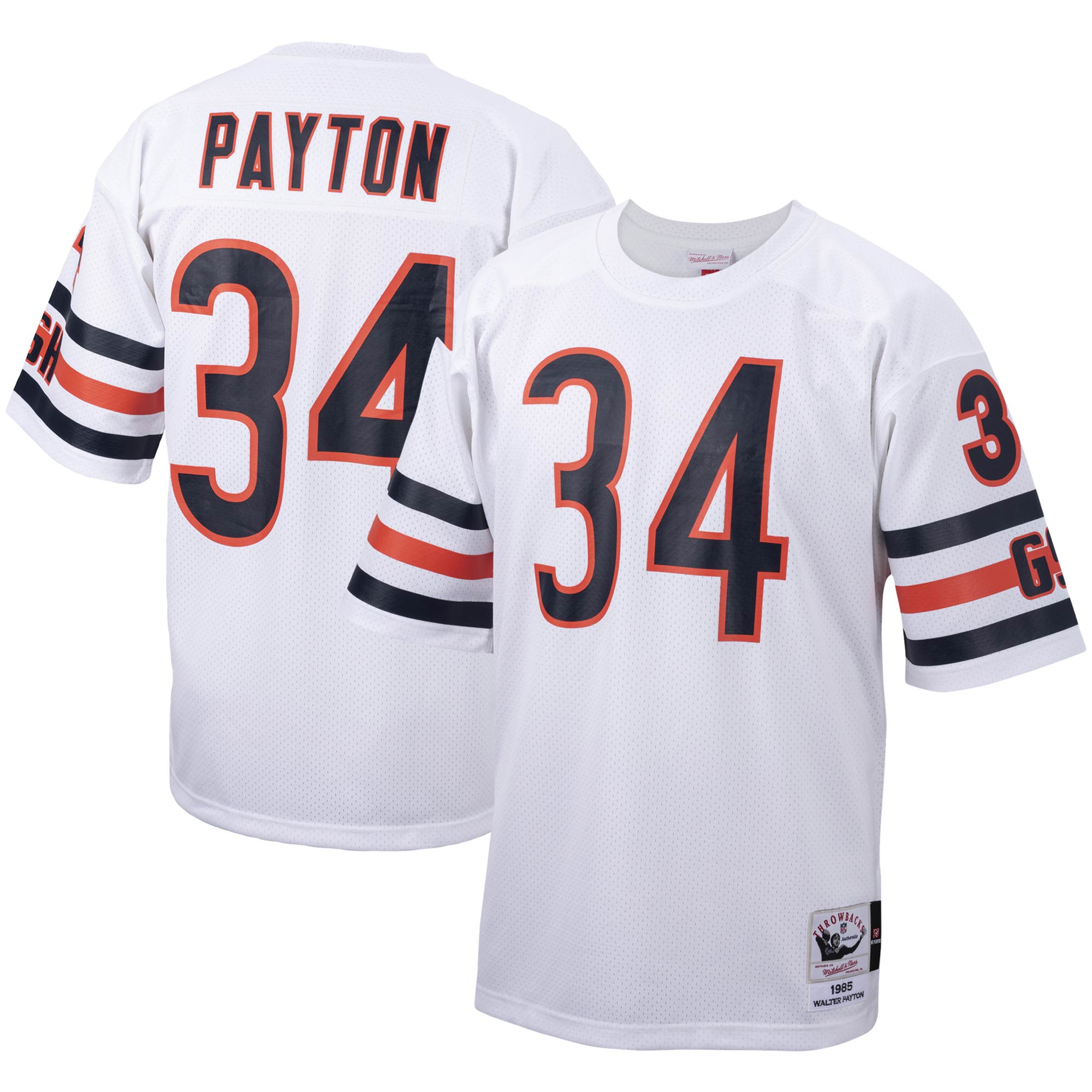 mens mitchell amp ness walter payton white chicago bears 1985 authentic throwback retired player jersey Collection | Bears Jerseys NFL Fan Gear