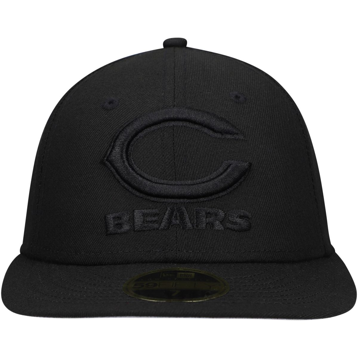 mens new era black chicago bears wordmark black on black low profile 59fifty ii fitted hat Collection | Bears Jerseys NFL Fan Gear