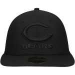 mens new era black chicago bears wordmark black on black low profile 59fifty ii fitted hat Collection | Bears Jerseys NFL Fan Gear