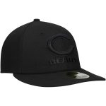 mens new era black chicago bears wordmark black on black low profile 59fifty ii fitted hat Collection | Bears Jerseys NFL Fan Gear