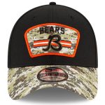 mens new era blackcamo chicago bears 2021 salute to service b 39thirty flex hat Collection | Bears Jerseys NFL Fan Gear