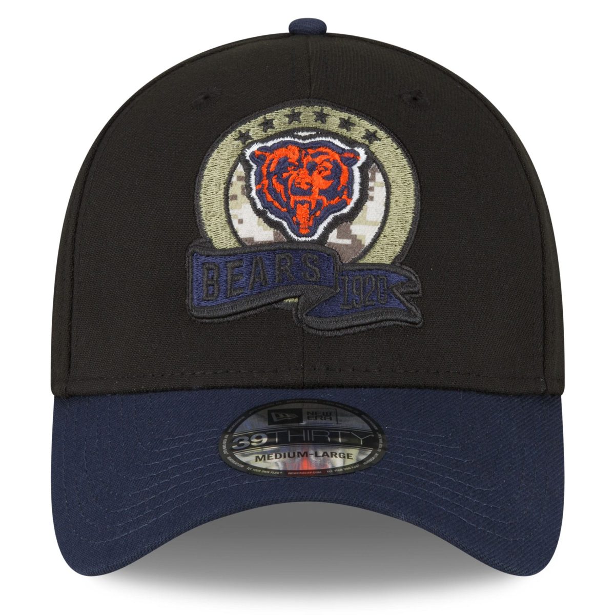 mens new era blacknavy chicago bears 2022 salute to service 39thirty flex hat Collection | Bears Jerseys NFL Fan Gear