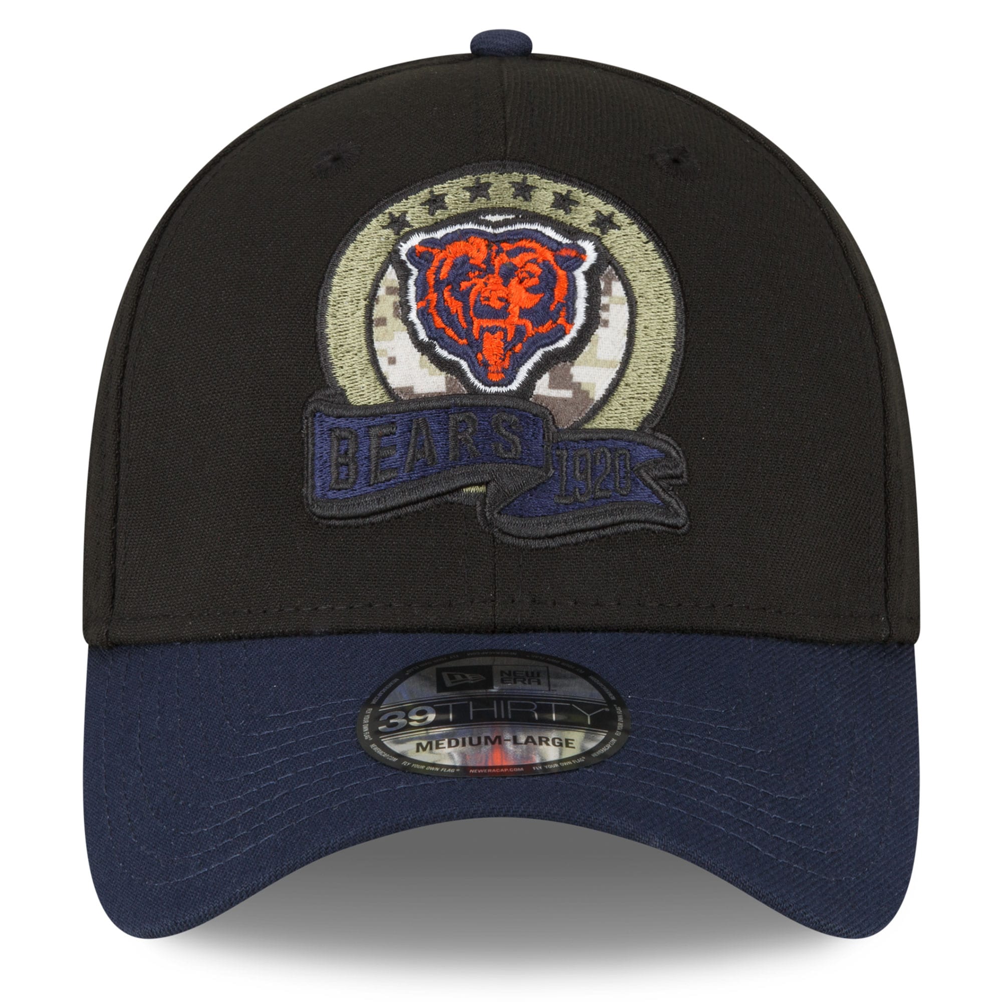 mens new era blacknavy chicago bears 2022 salute to service 39thirty flex hat Collection | Bears Jerseys NFL Fan Gear