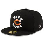 mens new era born x raised black chicago bears 59fifty fitted hat Collection | Bears Jerseys NFL Fan Gear
