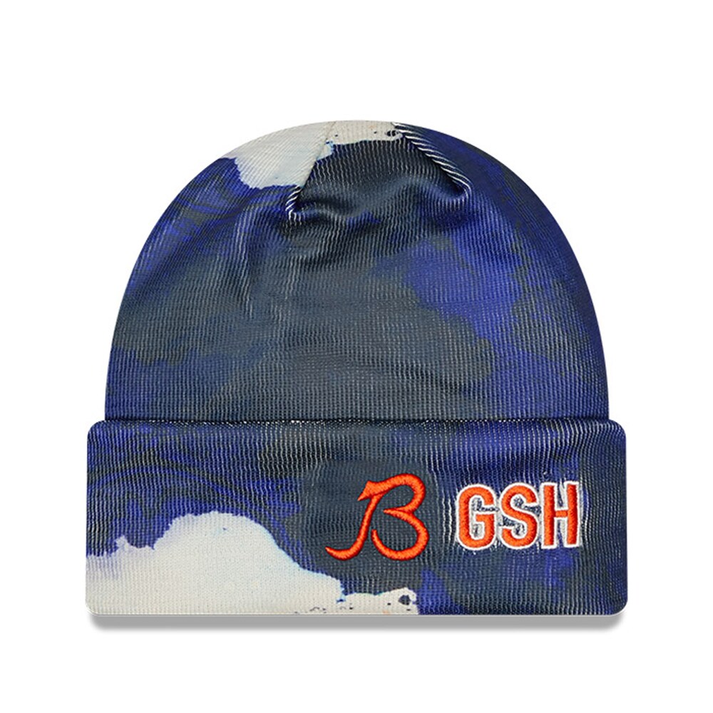 mens new era navy chicago bears 2022 sideline ink dye cuffed knit hat Collection | Bears Jerseys NFL Fan Gear