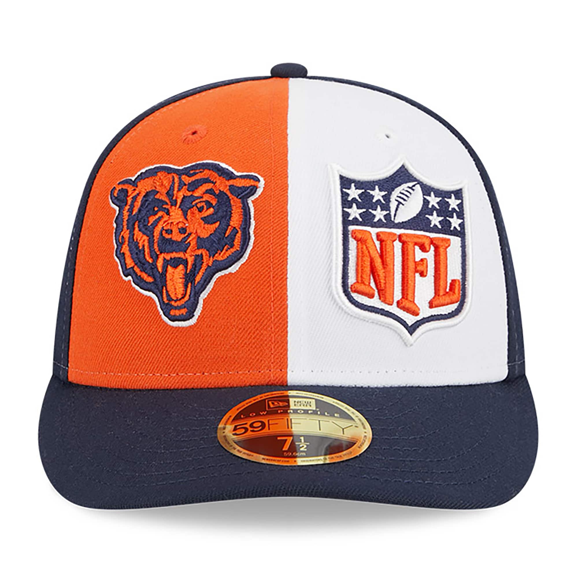 mens new era orangenavy chicago bears 2023 sideline low profile 59fifty fitted hat Collection | Bears Jerseys NFL Fan Gear