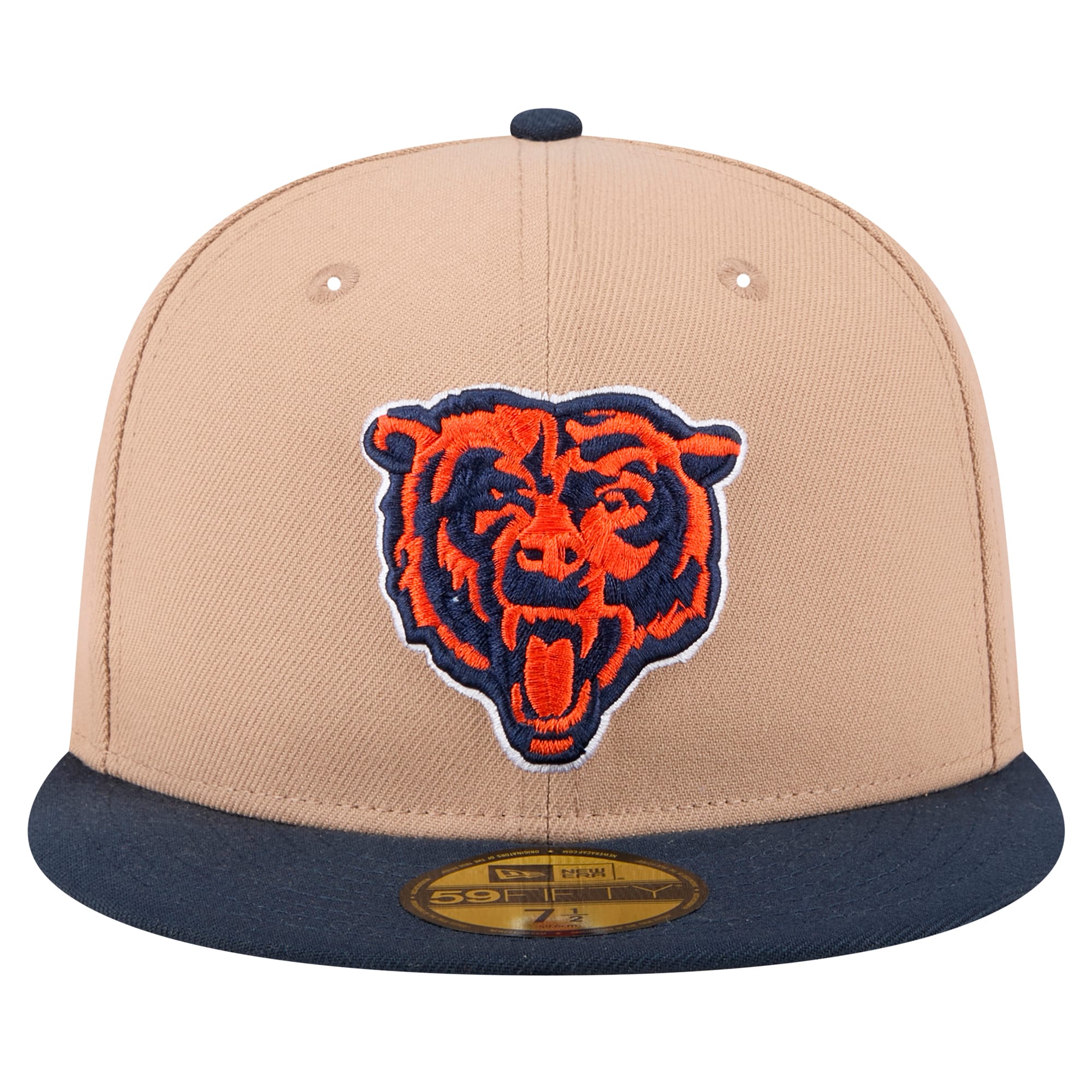 mens new era tan chicago bears head logo main 59fifty fitted hat Collection | Bears Jerseys NFL Fan Gear