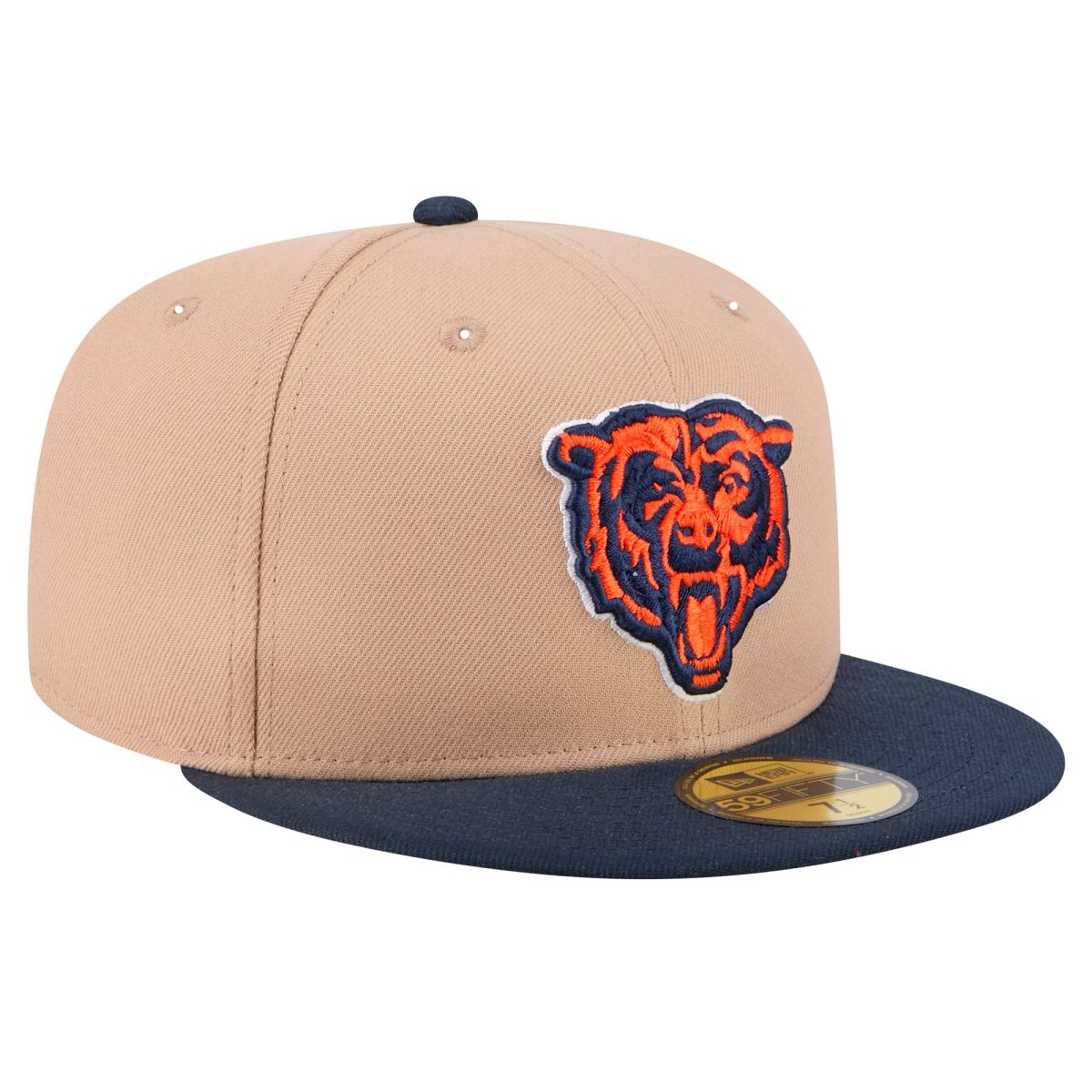 mens new era tan chicago bears head logo main 59fifty fitted hat Collection | Bears Jerseys NFL Fan Gear