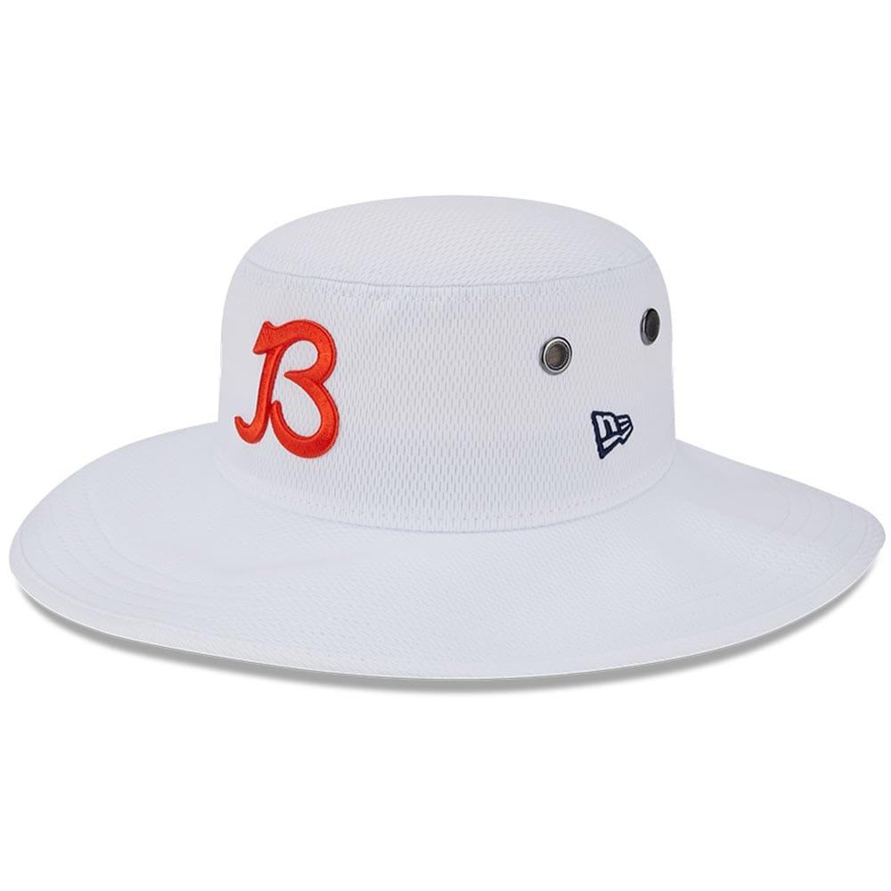 mens new era white chicago bears 2023 nfl training camp secondary logo panama bucket hat Collection | Bears Jerseys NFL Fan Gear