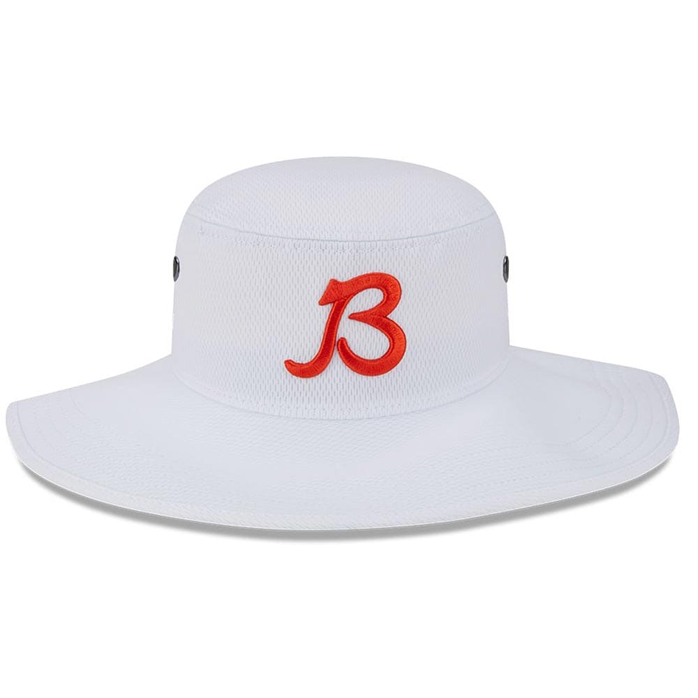 mens new era white chicago bears 2023 nfl training camp secondary logo panama bucket hat Collection | Bears Jerseys NFL Fan Gear