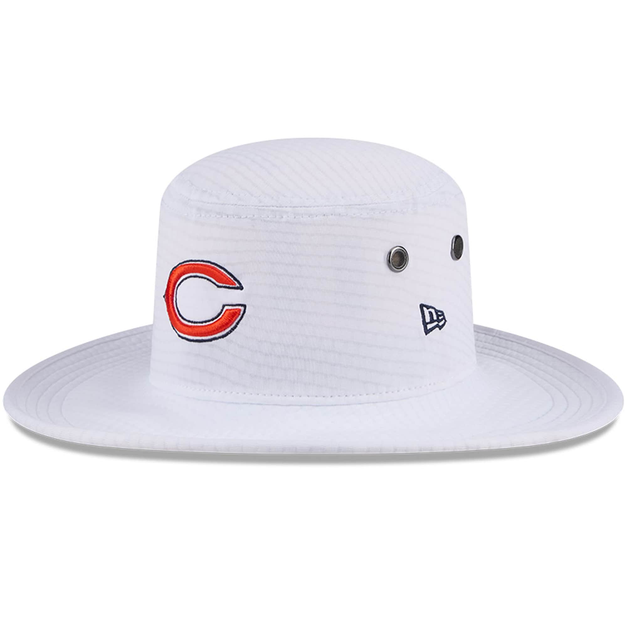 mens new era white chicago bears 2024 nfl training camp panama bucket hat Collection | Bears Jerseys NFL Fan Gear