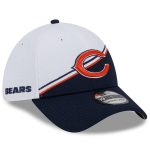 mens new era whitenavy chicago bears 2023 sideline 39thirty flex hat Collection | Bears Jerseys NFL Fan Gear