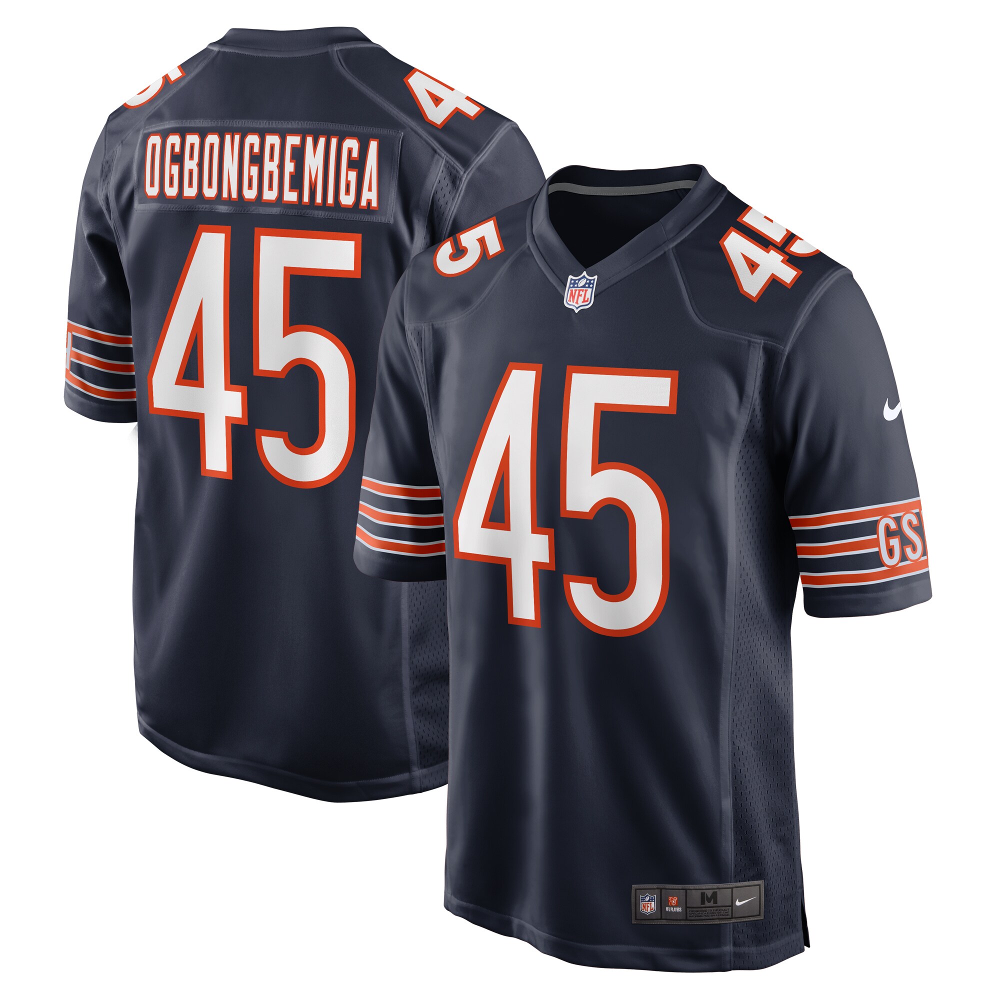 mens nike amen ogbongbemiga navy chicago bears game jersey Collection | Bears Jerseys NFL Fan Gear