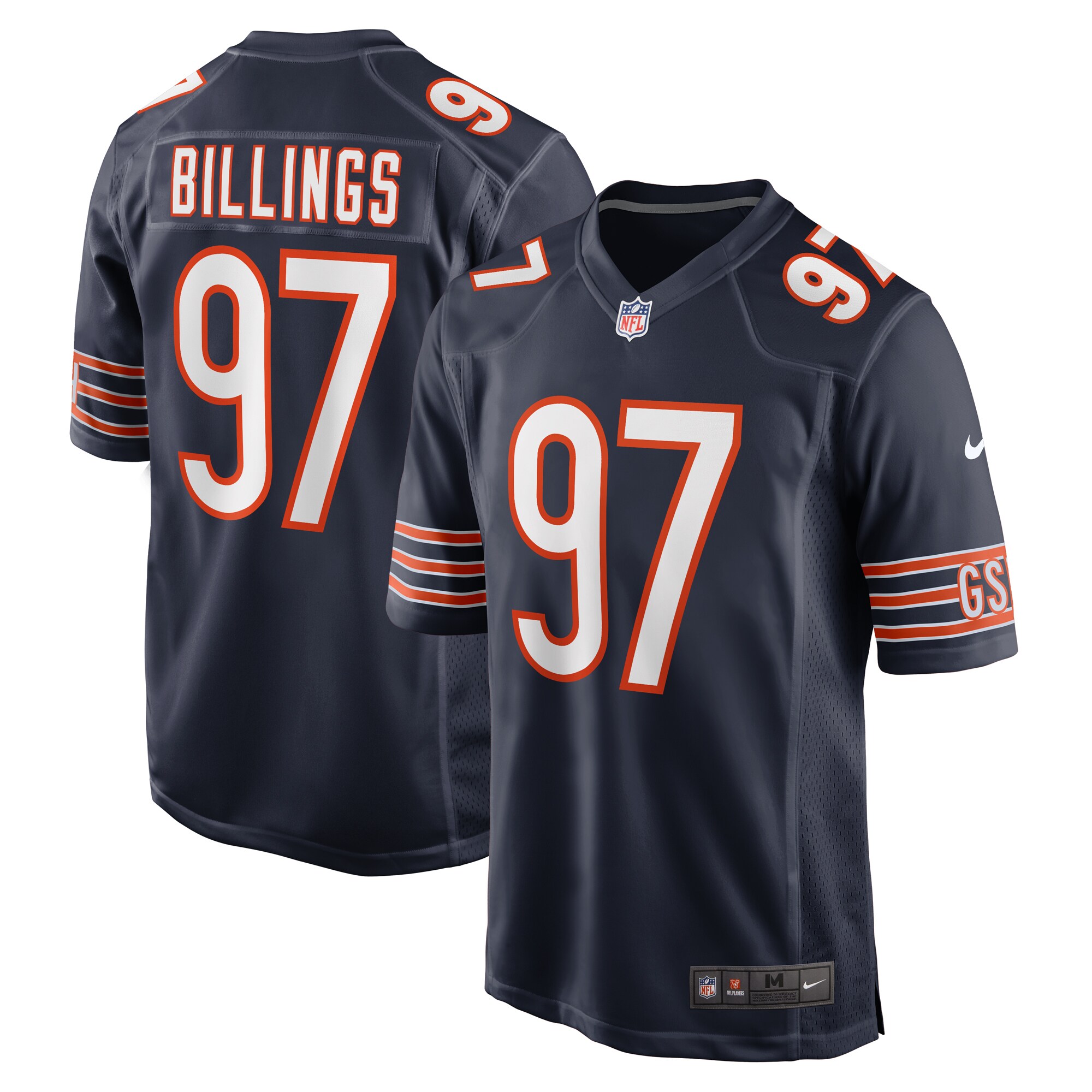mens nike andrew billings navy chicago bears game jersey Collection | Bears Jerseys NFL Fan Gear