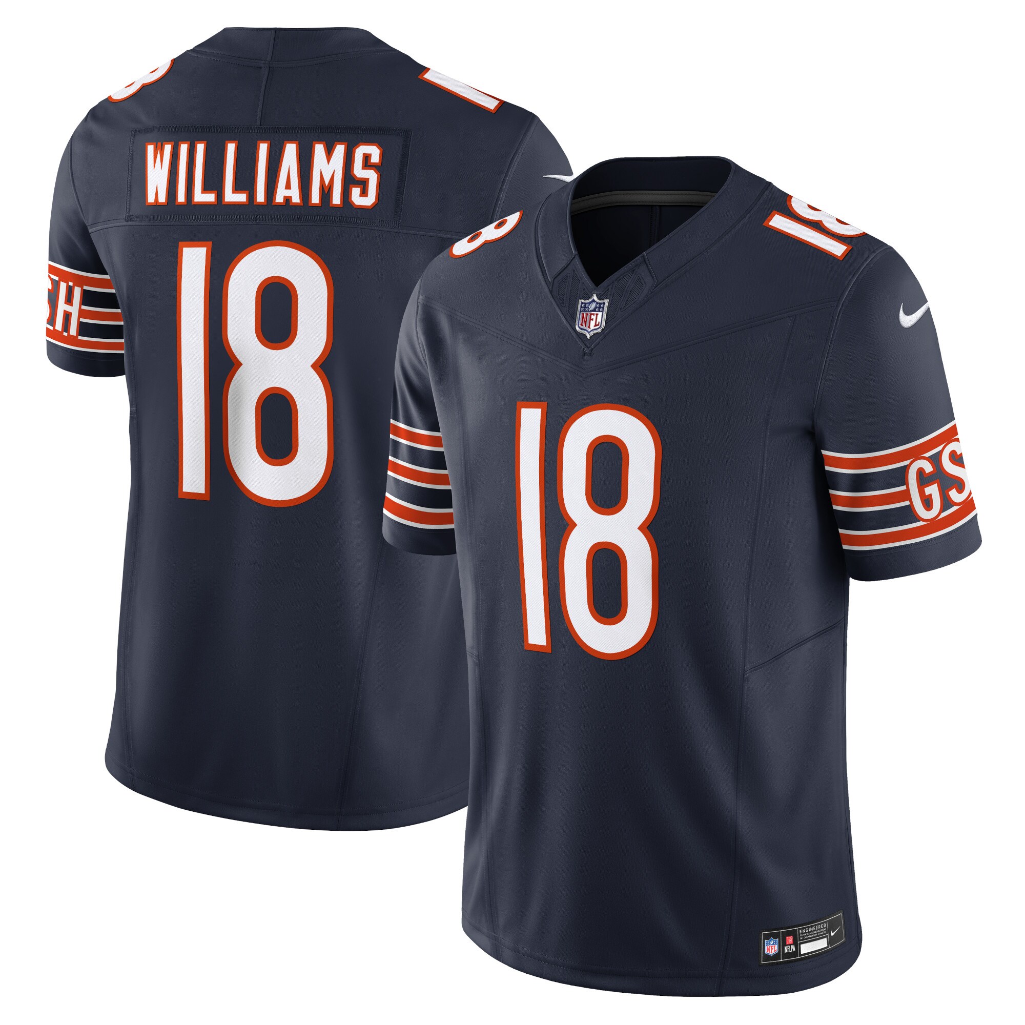 mens nike caleb williams navy chicago bears vapor f.u.s.e. limited jersey Collection | Bears Jerseys NFL Fan Gear