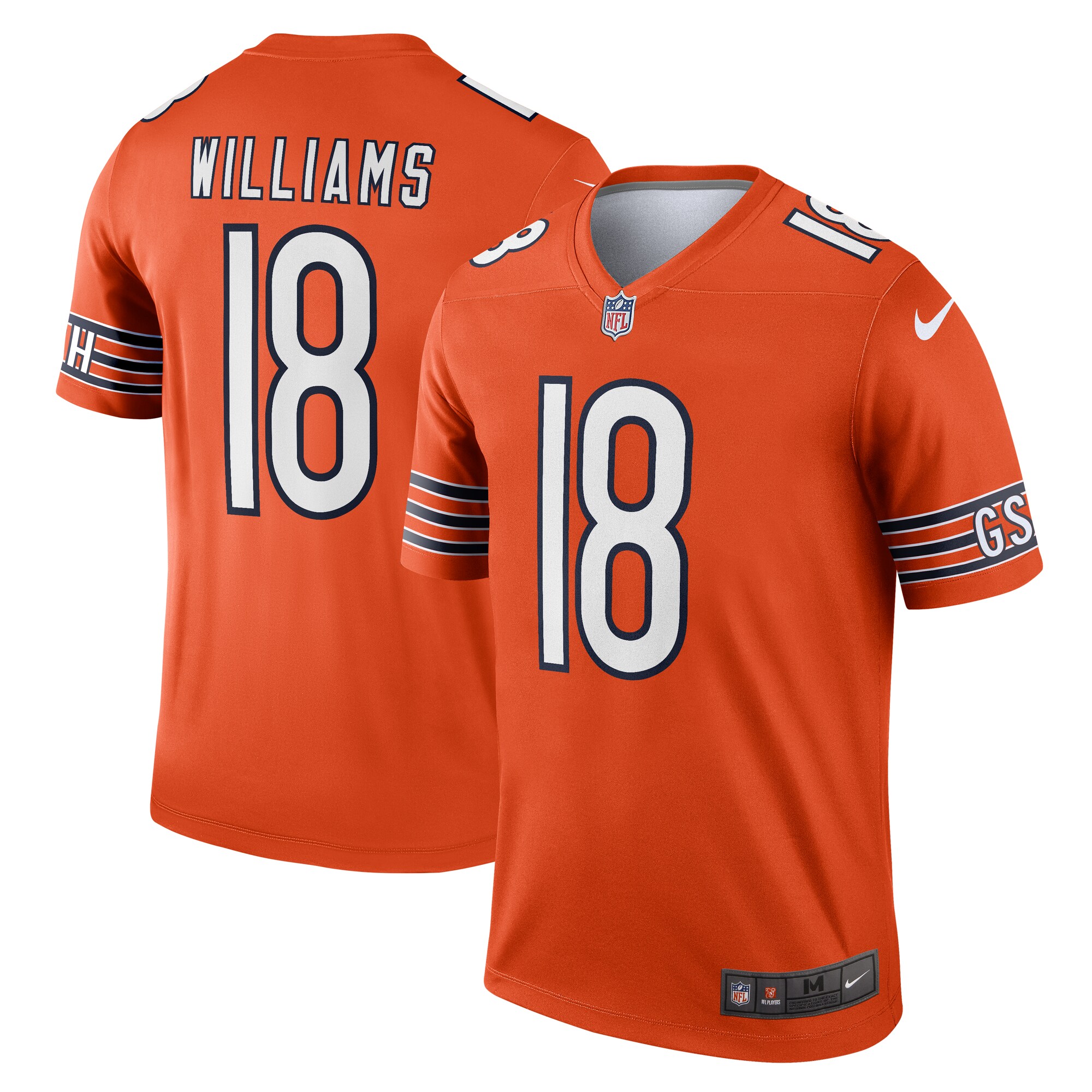 mens nike caleb williams orange chicago bears alternate legend player performance top Collection | Bears Jerseys NFL Fan Gear