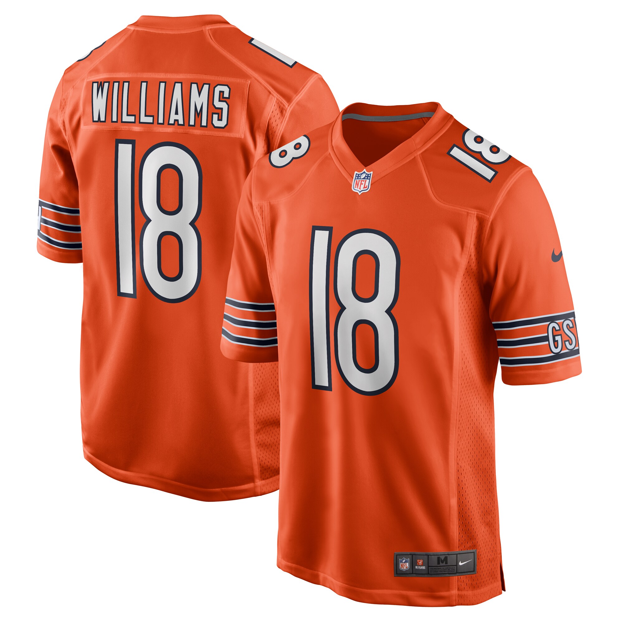 mens nike caleb williams orange chicago bears alternate player game jersey Collection | Bears Jerseys NFL Fan Gear