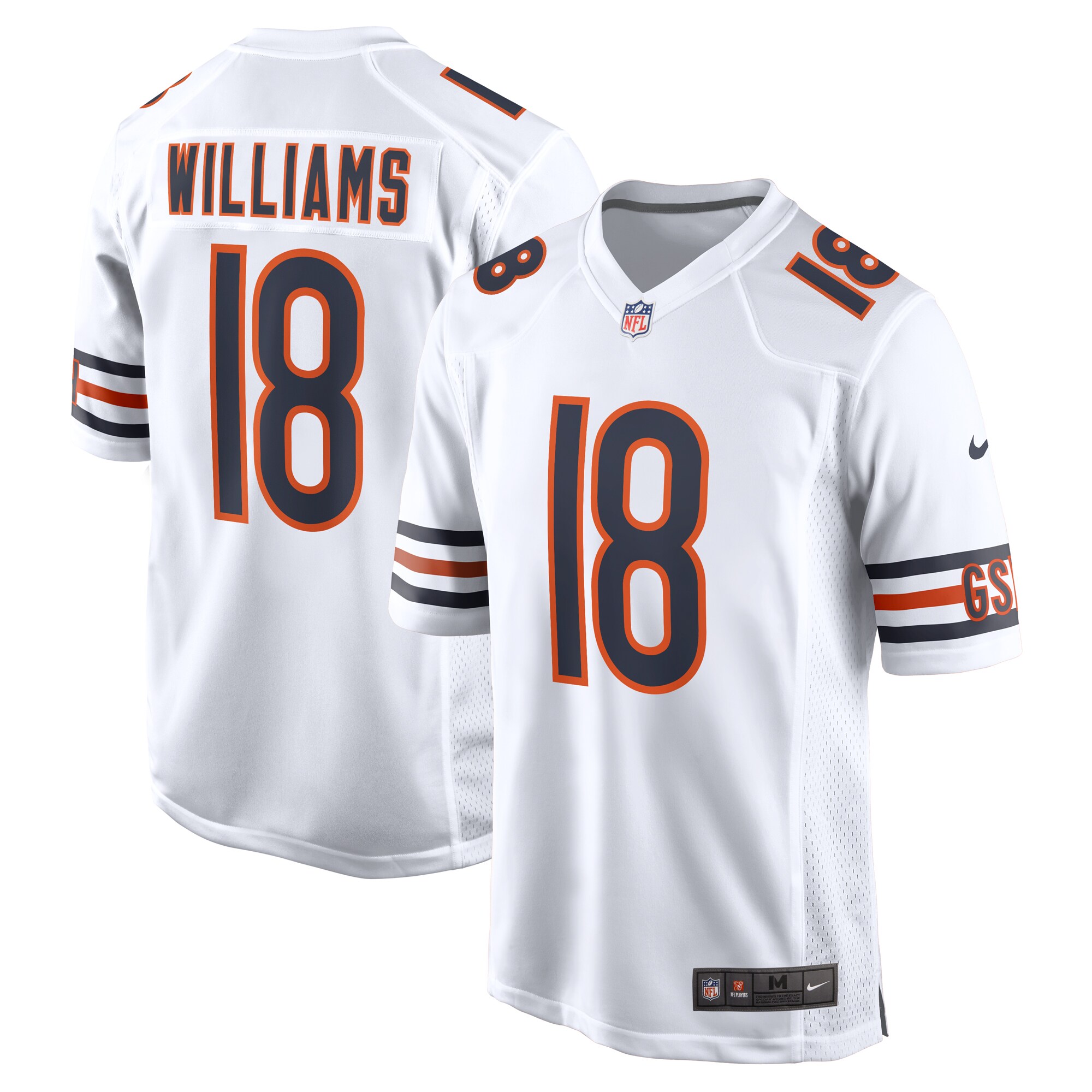mens nike caleb williams white chicago bears 2024 nfl draft first round pick player game jersey Collection | Bears Jerseys NFL Fan Gear