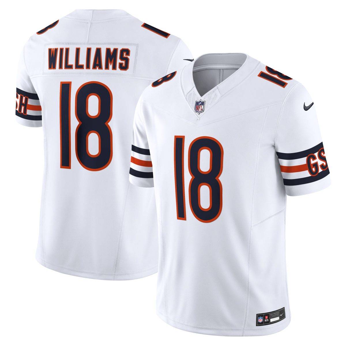 mens nike caleb williams white chicago bears vapor f.u.s.e. limited jersey Collection | Bears Jerseys NFL Fan Gear