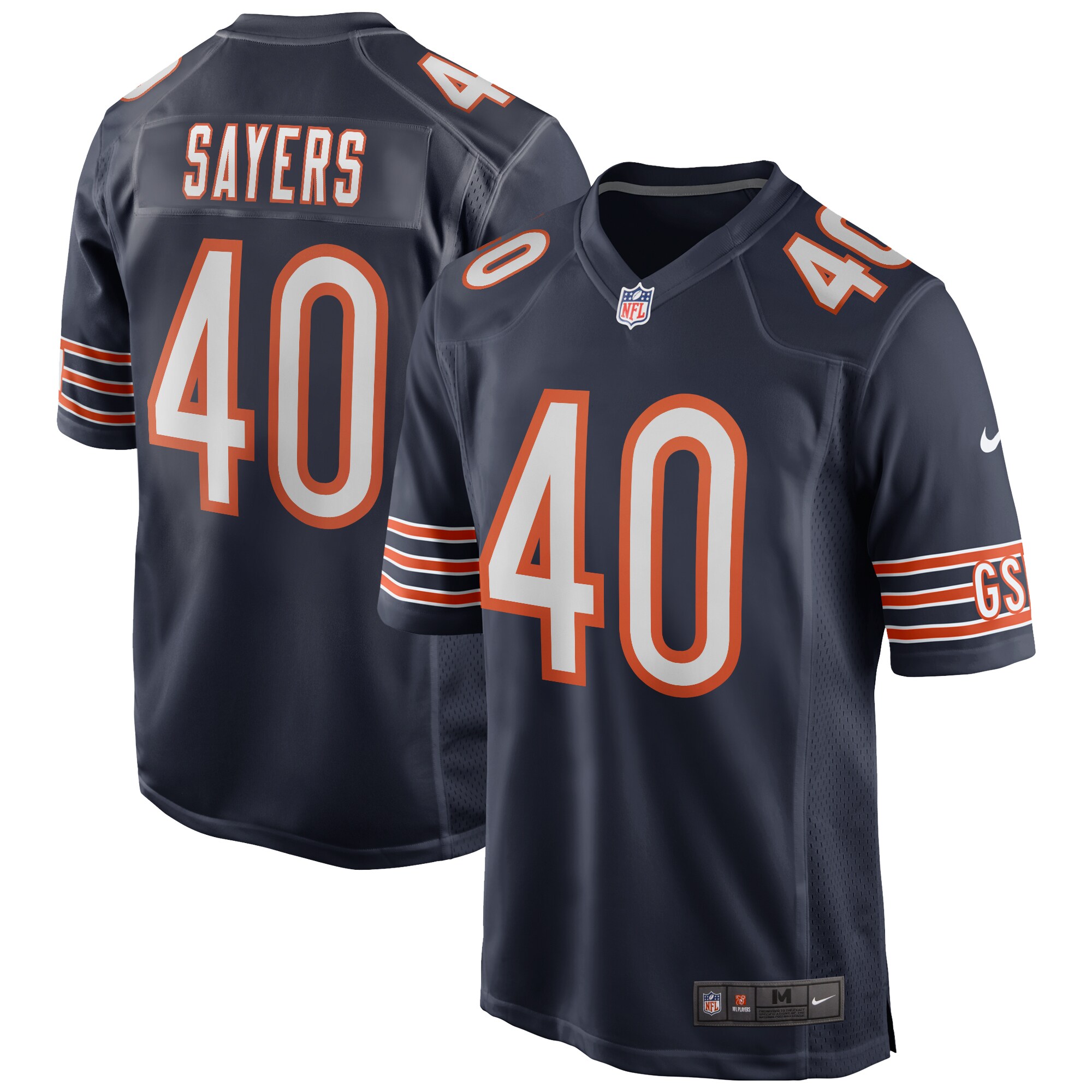 mens nike gale sayers navy chicago bears game retired player jersey Collection | Bears Jerseys NFL Fan Gear