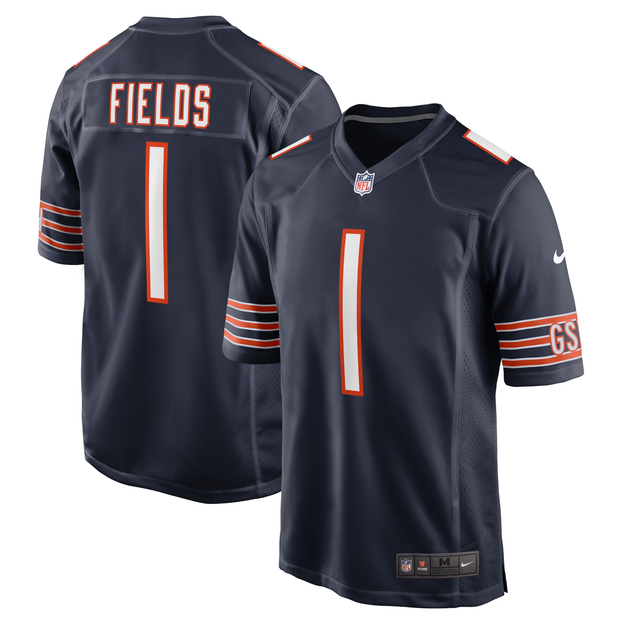 mens nike justin fields navy chicago bears player game jersey Collection | Bears Jerseys NFL Fan Gear