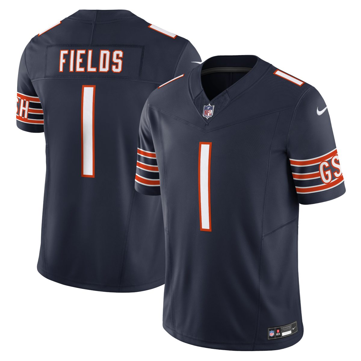 mens nike justin fields navy chicago bears vapor f.u.s.e. limited jersey Collection | Bears Jerseys NFL Fan Gear
