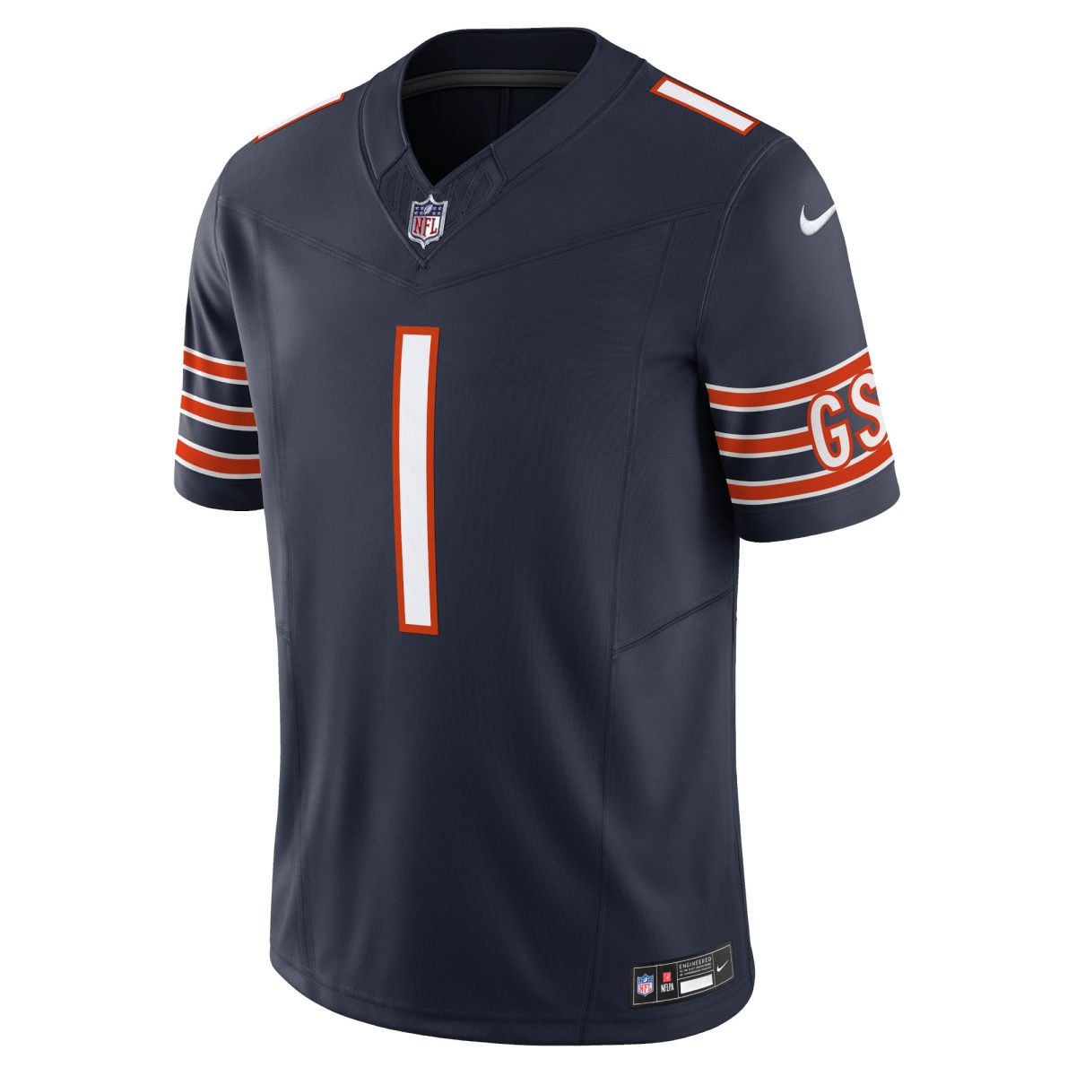 mens nike justin fields navy chicago bears vapor f.u.s.e. limited jersey Collection | Bears Jerseys NFL Fan Gear