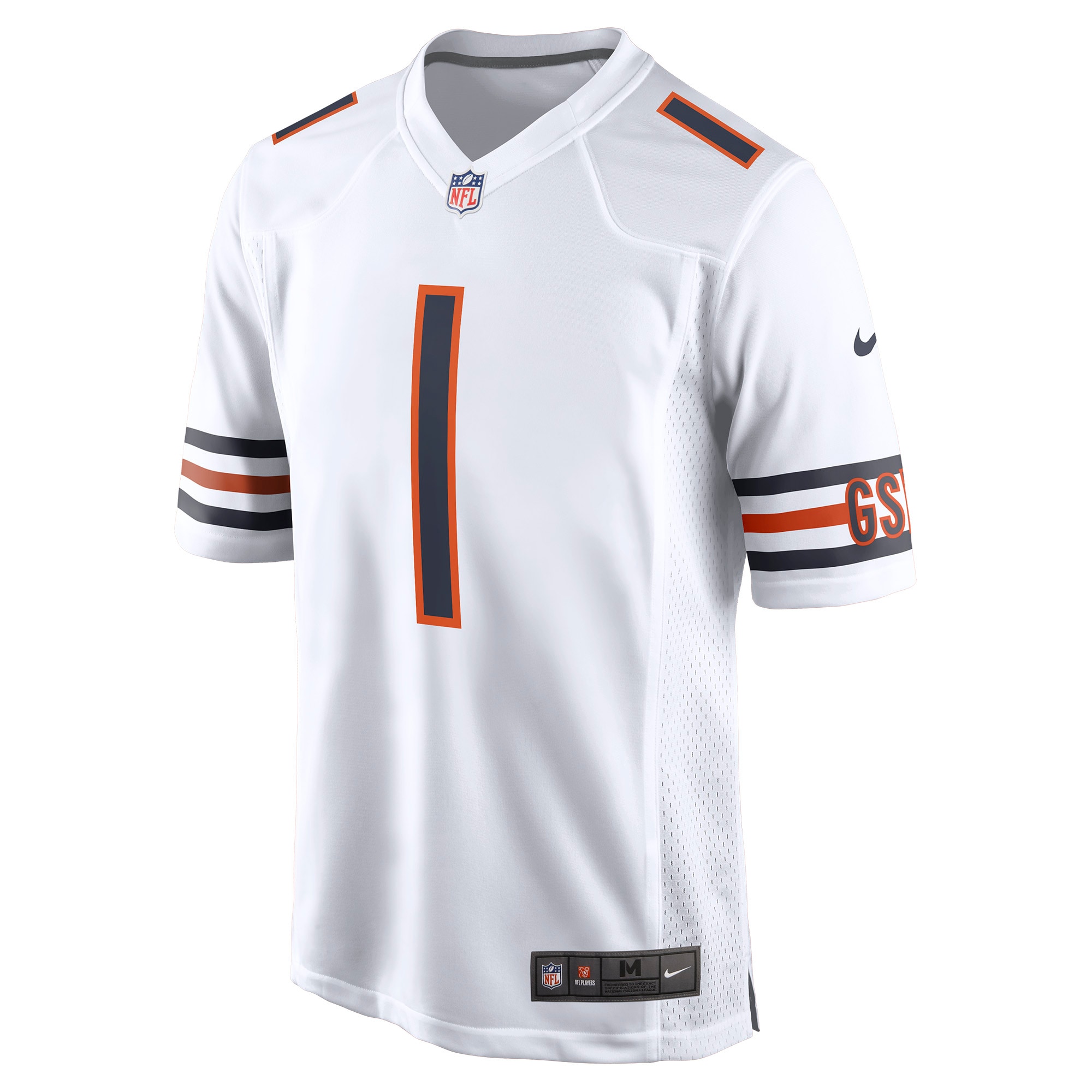 mens nike justin fields white chicago bears player game jersey Collection | Bears Jerseys NFL Fan Gear