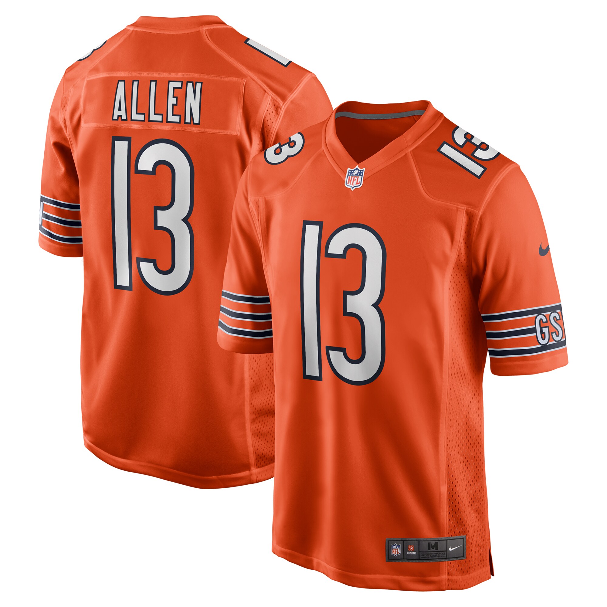 mens nike keenan allen orange chicago bears alternate game jersey Collection | Bears Jerseys NFL Fan Gear