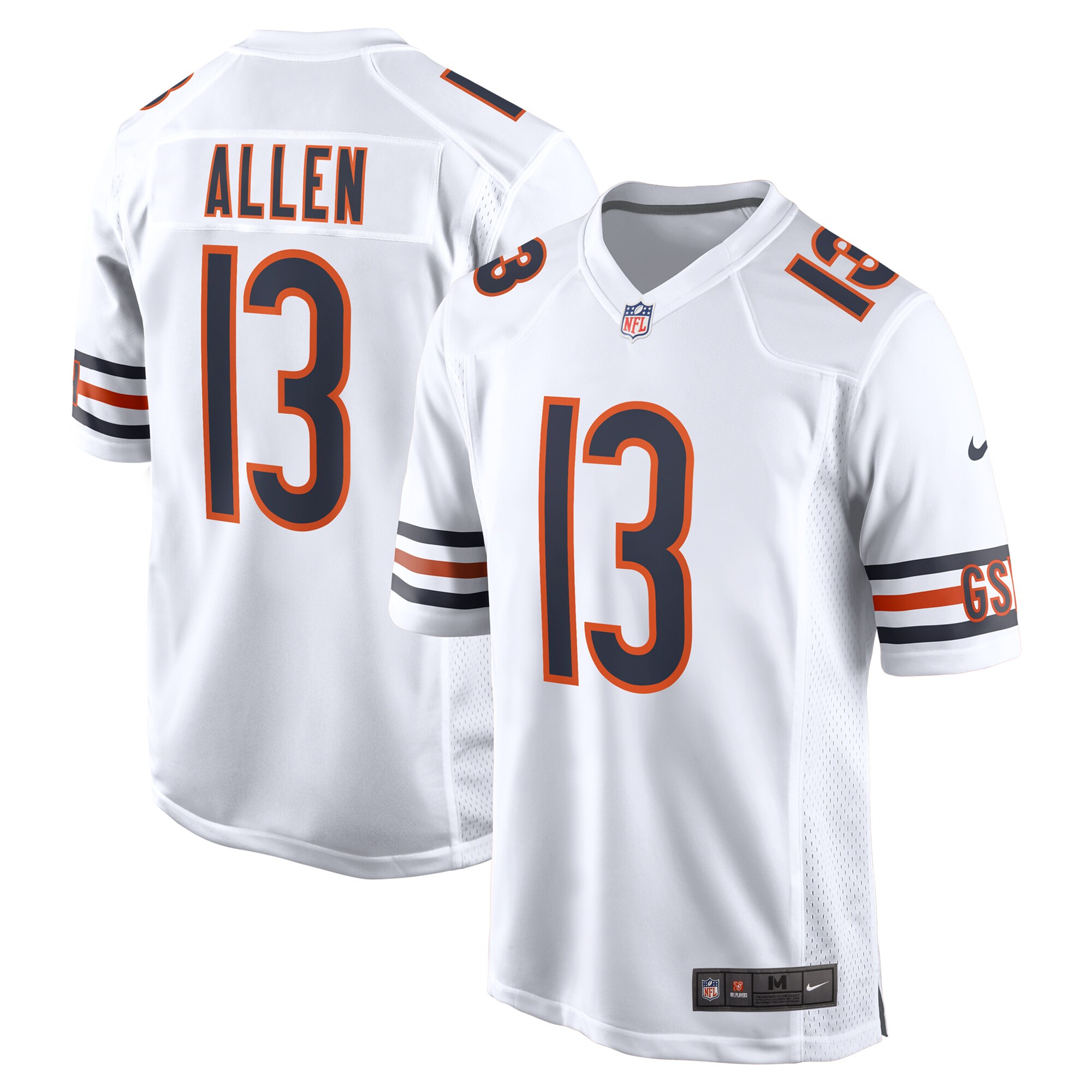 mens nike keenan allen white chicago bears game jersey Collection | Bears Jerseys NFL Fan Gear