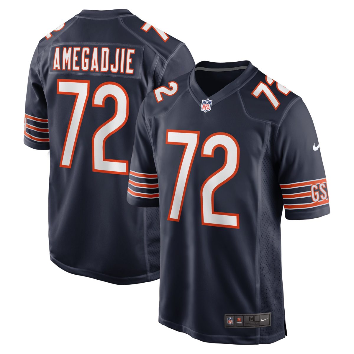 mens nike kiran amegadjie navy chicago bears game jersey Collection | Bears Jerseys NFL Fan Gear