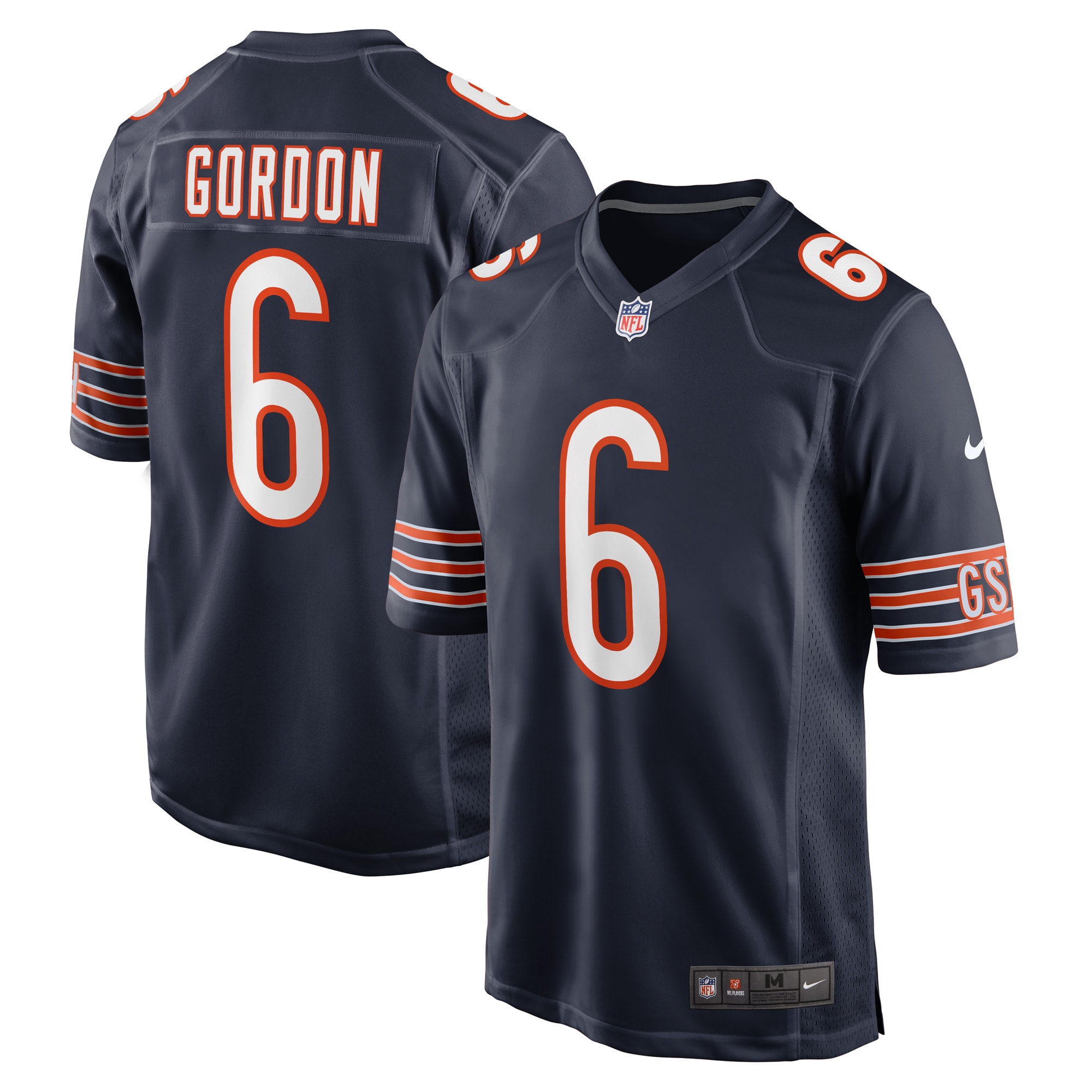 mens nike kyler gordon navy chicago bears game player jersey Collection | Bears Jerseys NFL Fan Gear