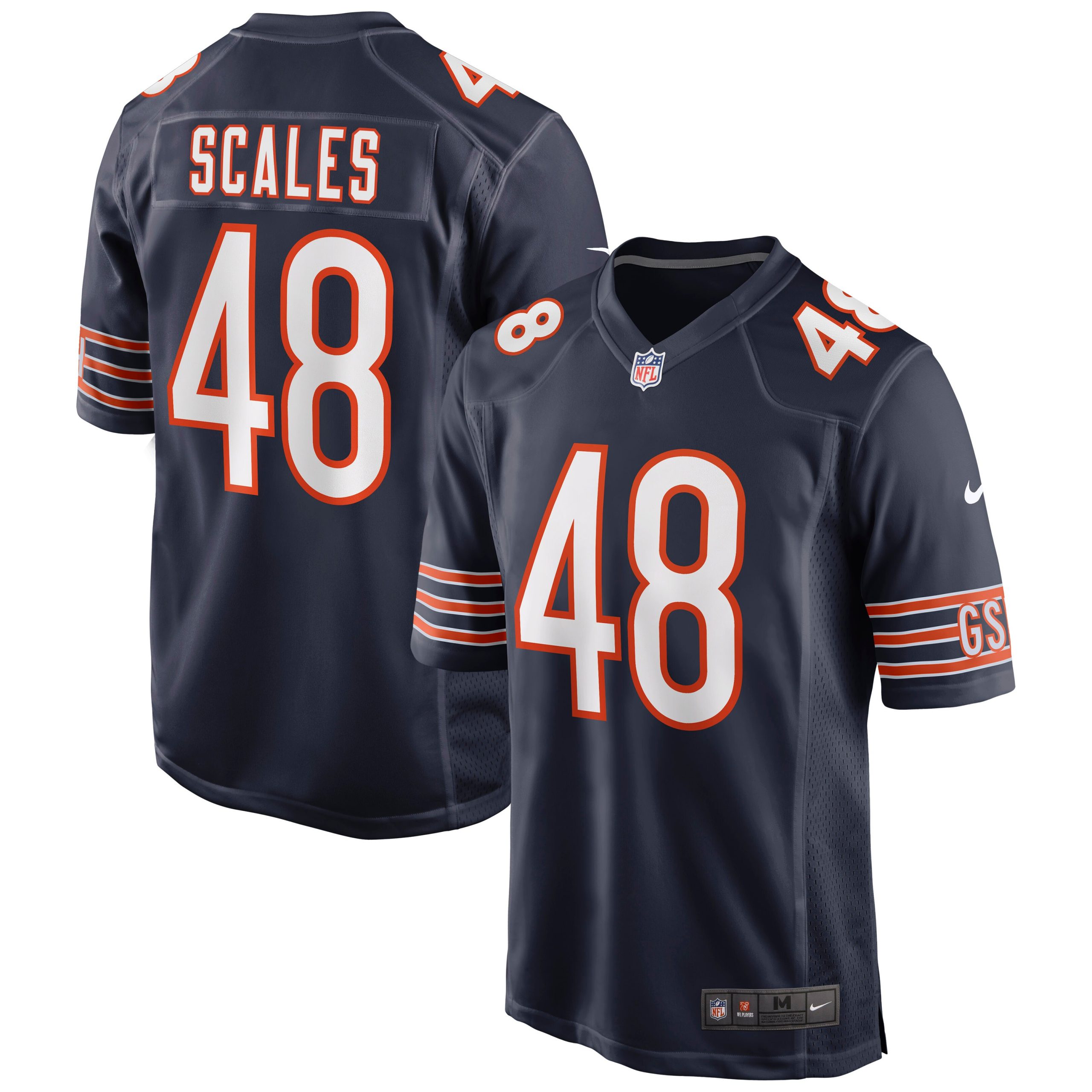mens nike patrick scales navy chicago bears game jersey Collection | Bears Jerseys NFL Fan Gear