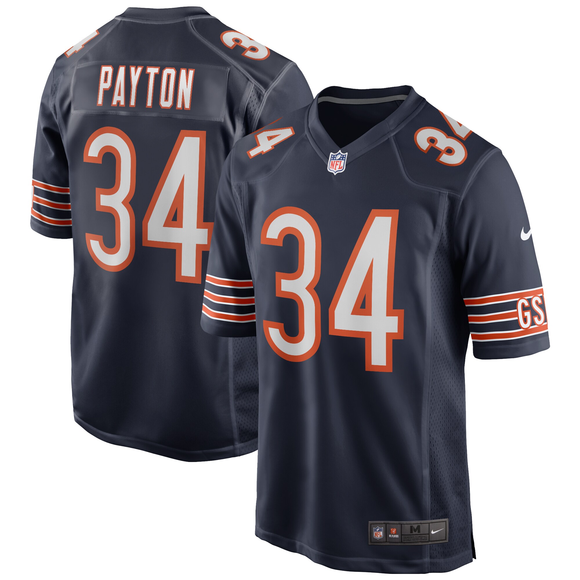 mens nike walter payton navy chicago bears game retired player jersey Collection | Bears Jerseys NFL Fan Gear