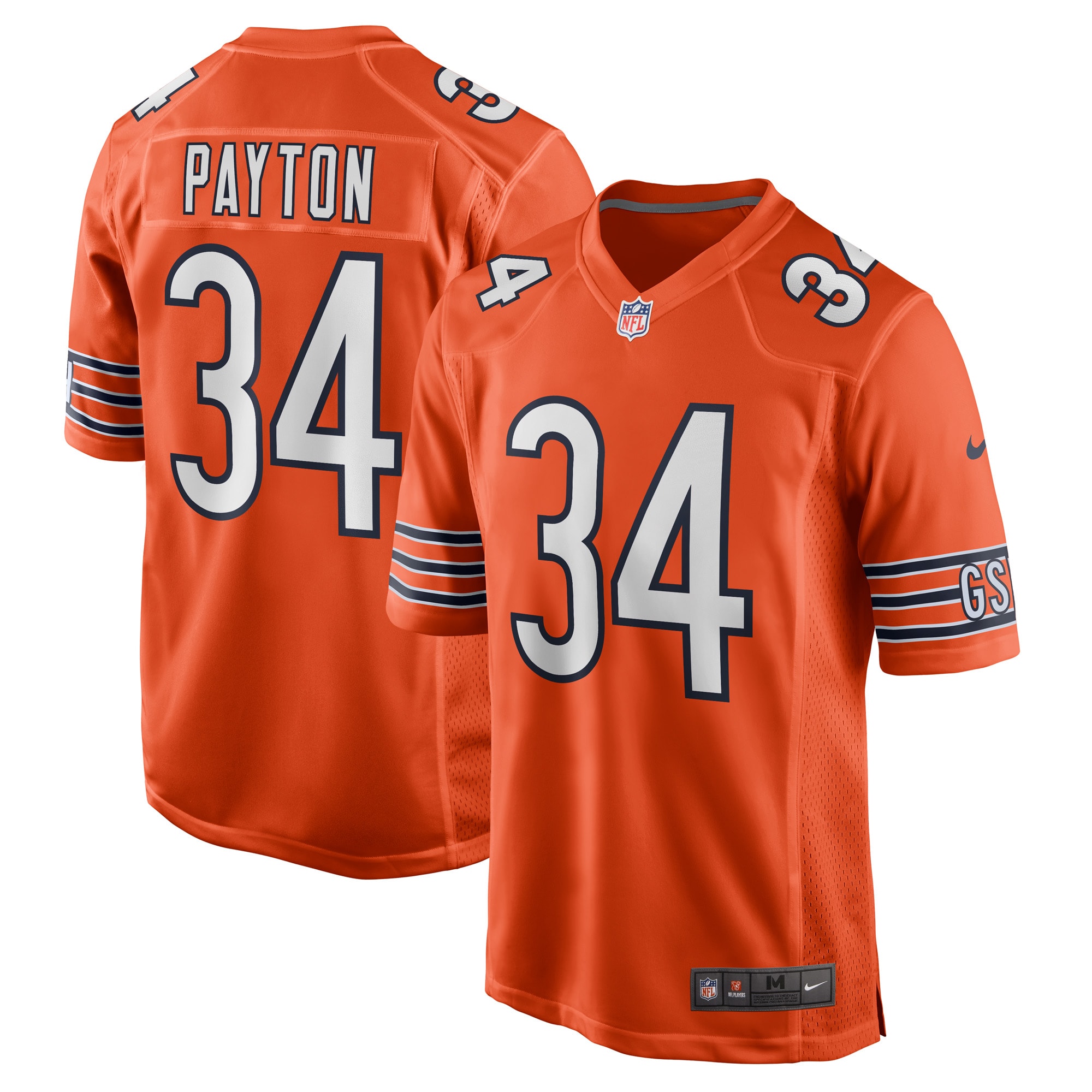 mens nike walter payton orange chicago bears retired player jersey Collection | Bears Jerseys NFL Fan Gear