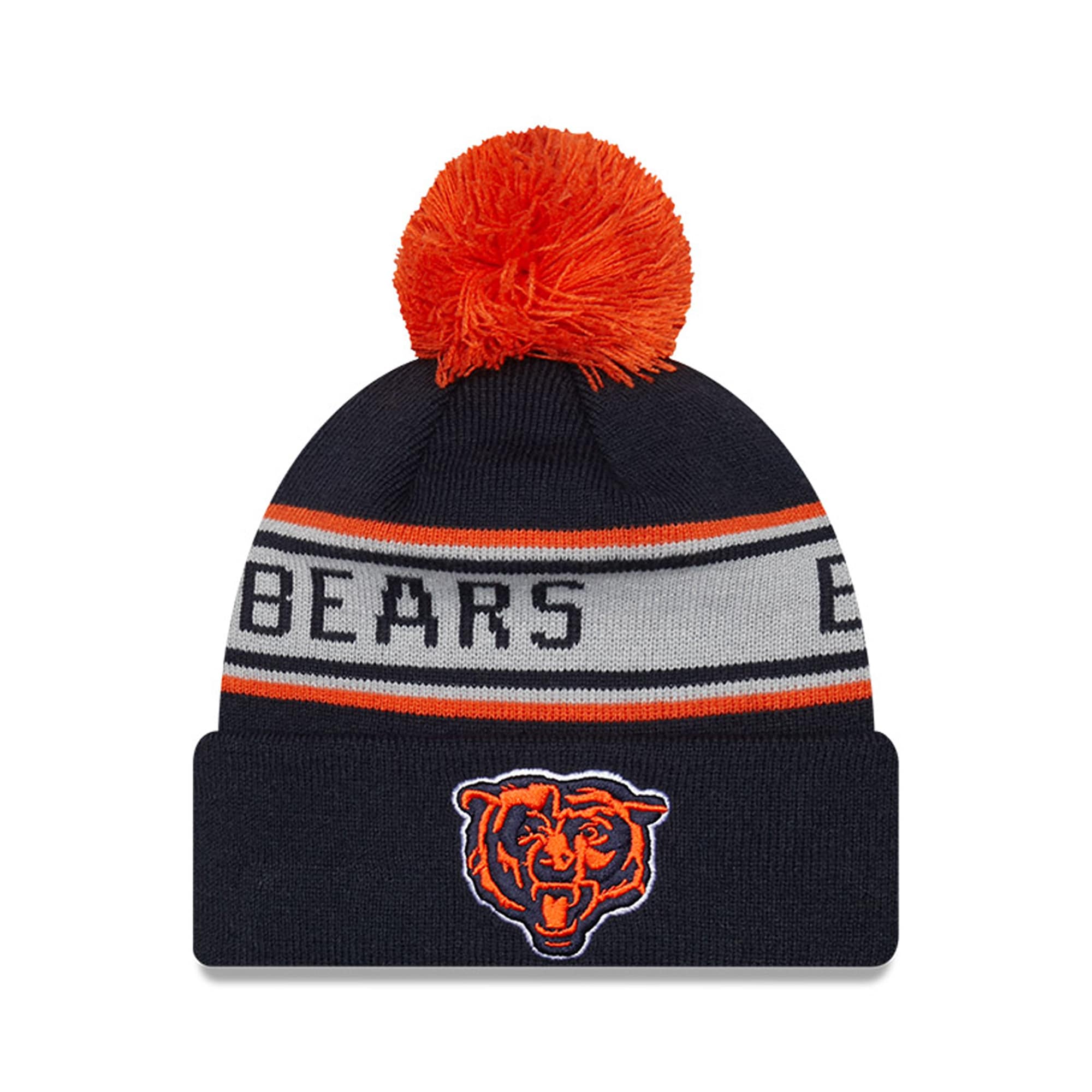 preschool new era navy chicago bears repeat cuffed knit hat with pom Collection | Bears Jerseys NFL Fan Gear