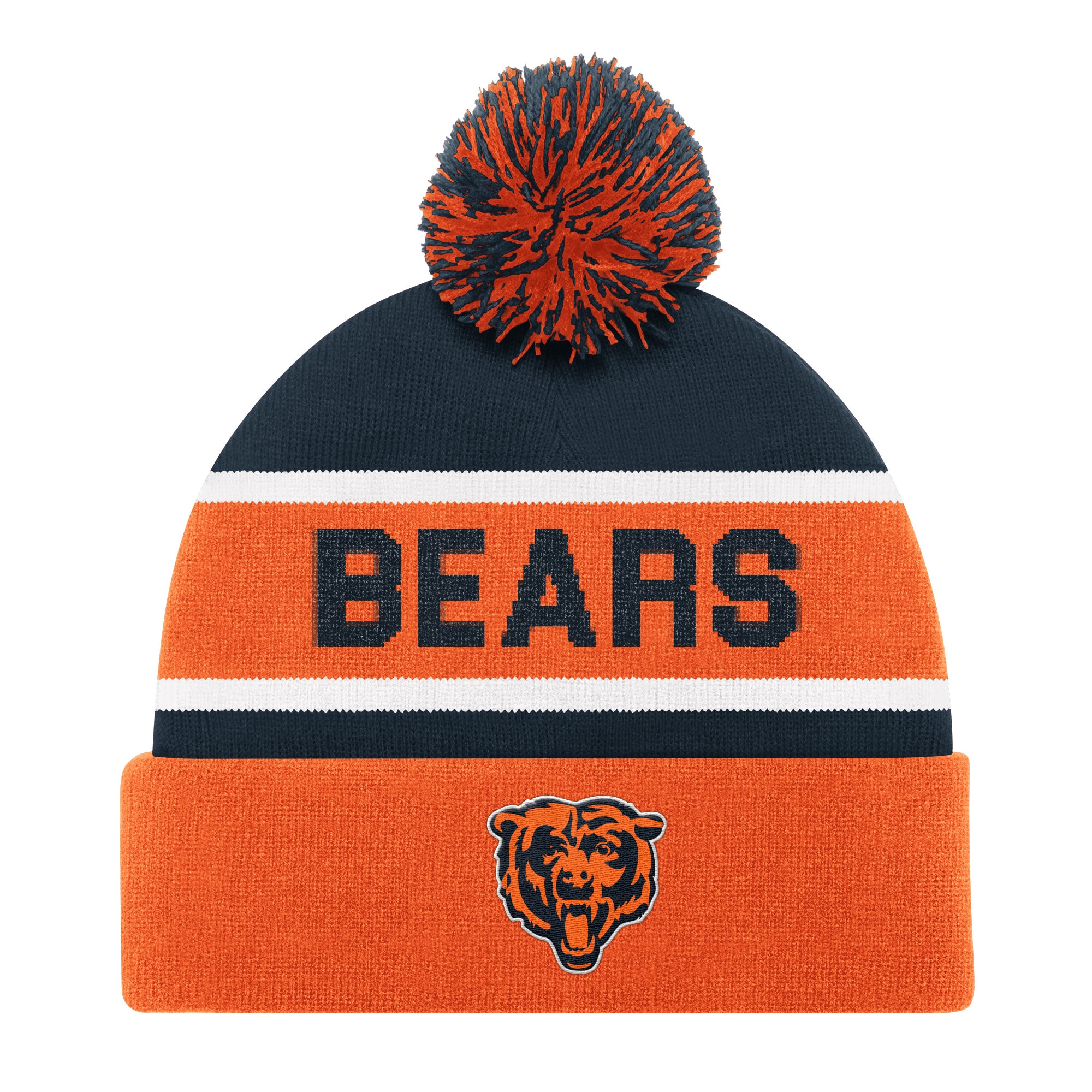 unisex starter orange chicago bears cuffed knit hat with pom Collection | Bears Jerseys NFL Fan Gear